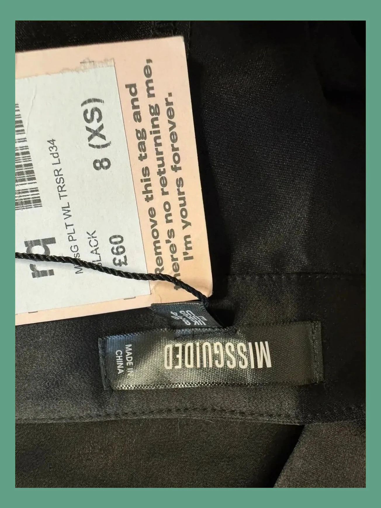 Divino pantalón ancho satinado , talla 36 😍 – Missguided – taille S / 36 / 8 5