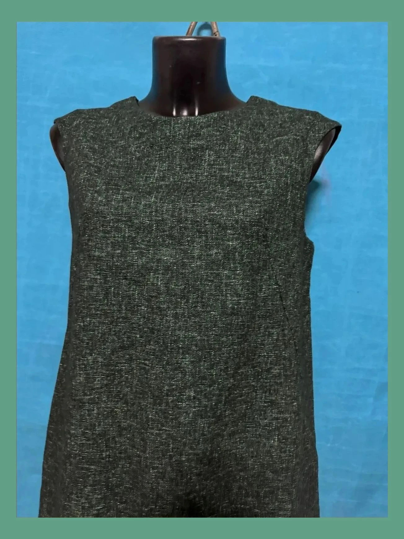 Vestido mini lana de marni , color verde oscuro jaspeado 😍 – Marni – taille M / 38 / 10 3