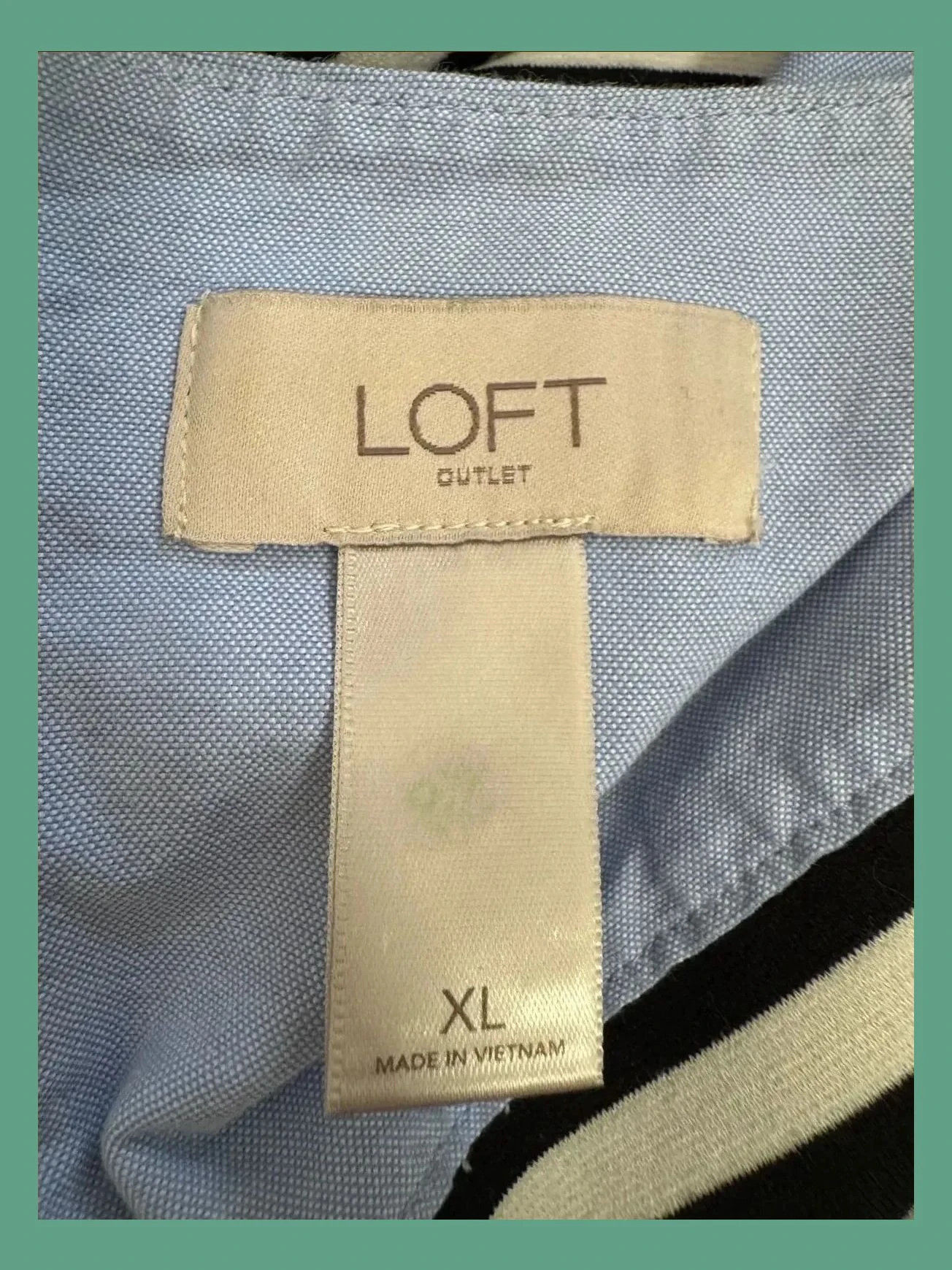 Vestido rayas corte recto de Loft , talla XL 😍 – LOFT – taille XL / 42 / 14 5