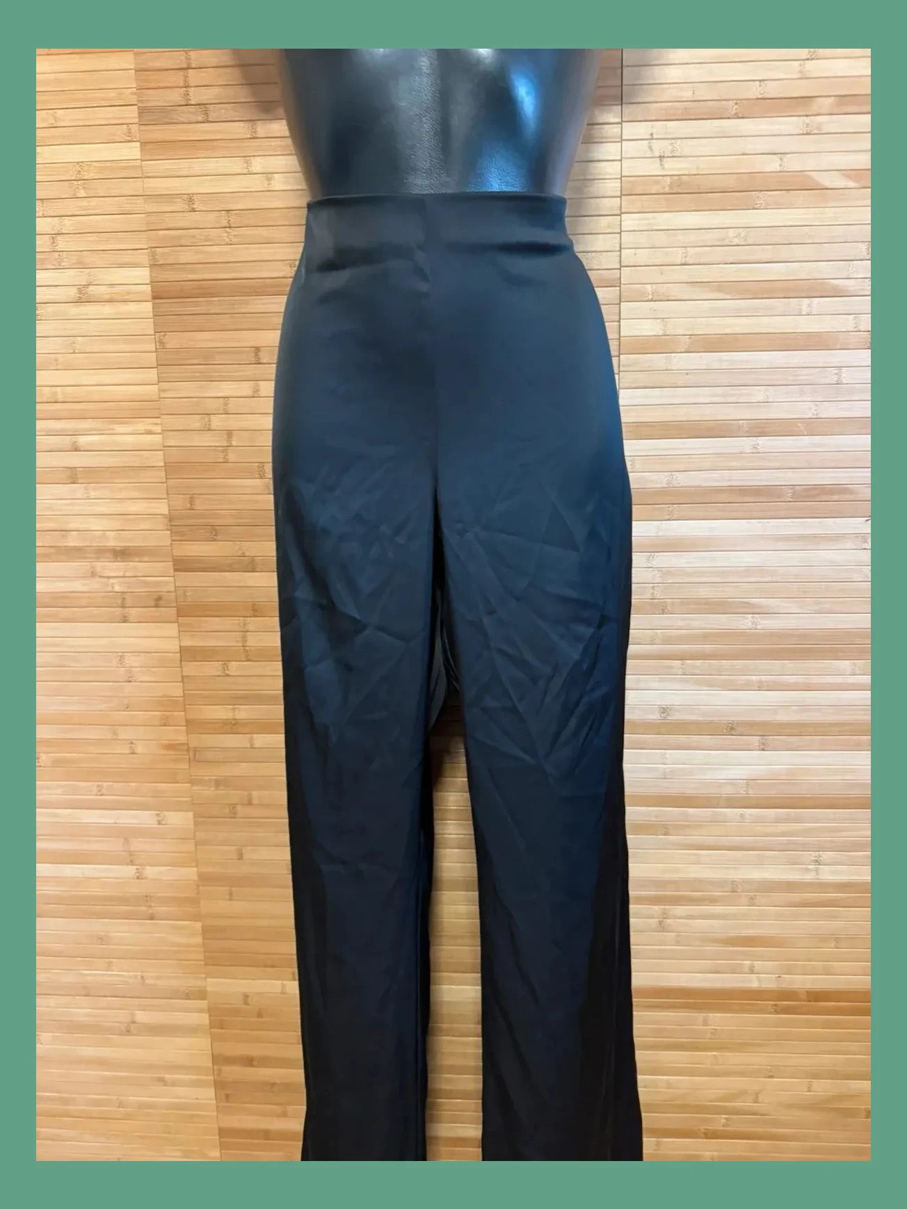 Divino pantalón ancho satinado de Zara , talla XL , color negro 😍 – Zara – taille XL / 42 / 14 2