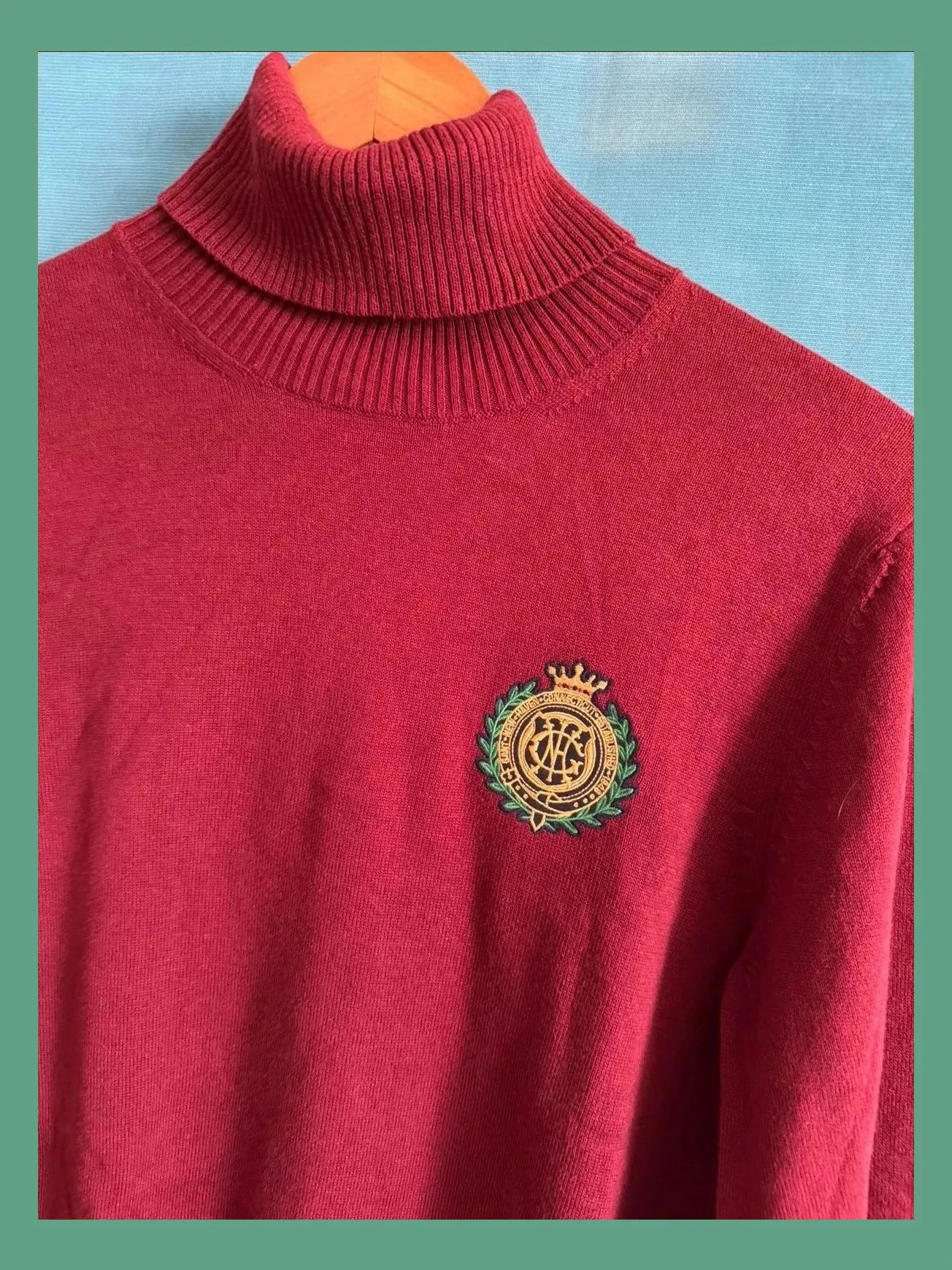 Jersey hombre cuello alto algodón y lana talla S 😍 – GANT – taille S 2