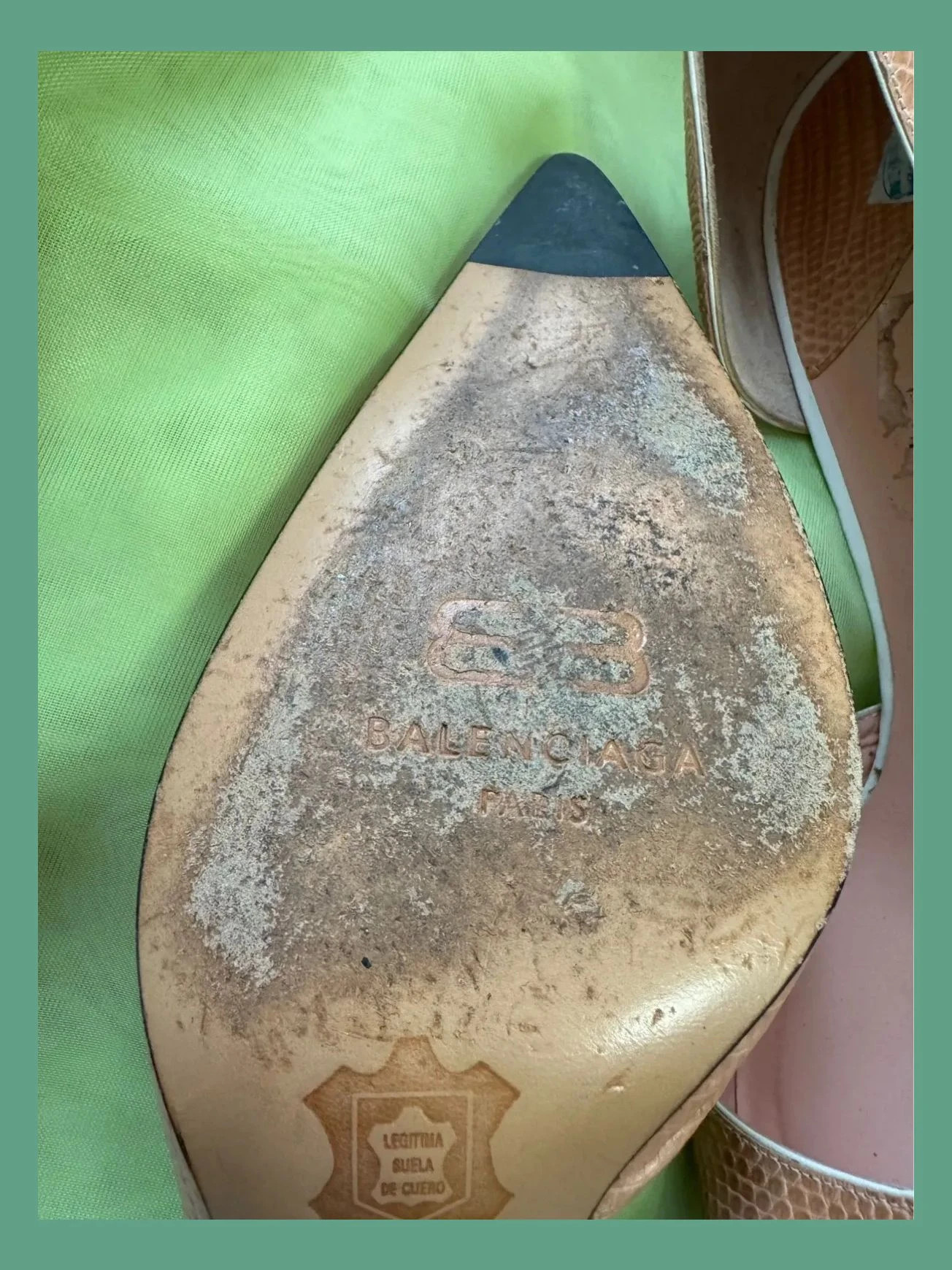 Divinos zapatos tacón vintage de Balenciaga , piel , número 41 😍 – Balenciaga – taille 41 5