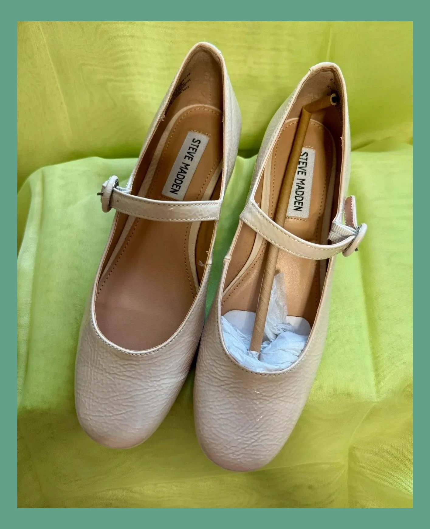 Divinas manoletinas tacón bajo charol color crema de Steve Madden, número 37 😍 – Steve Madden – taille 37 2