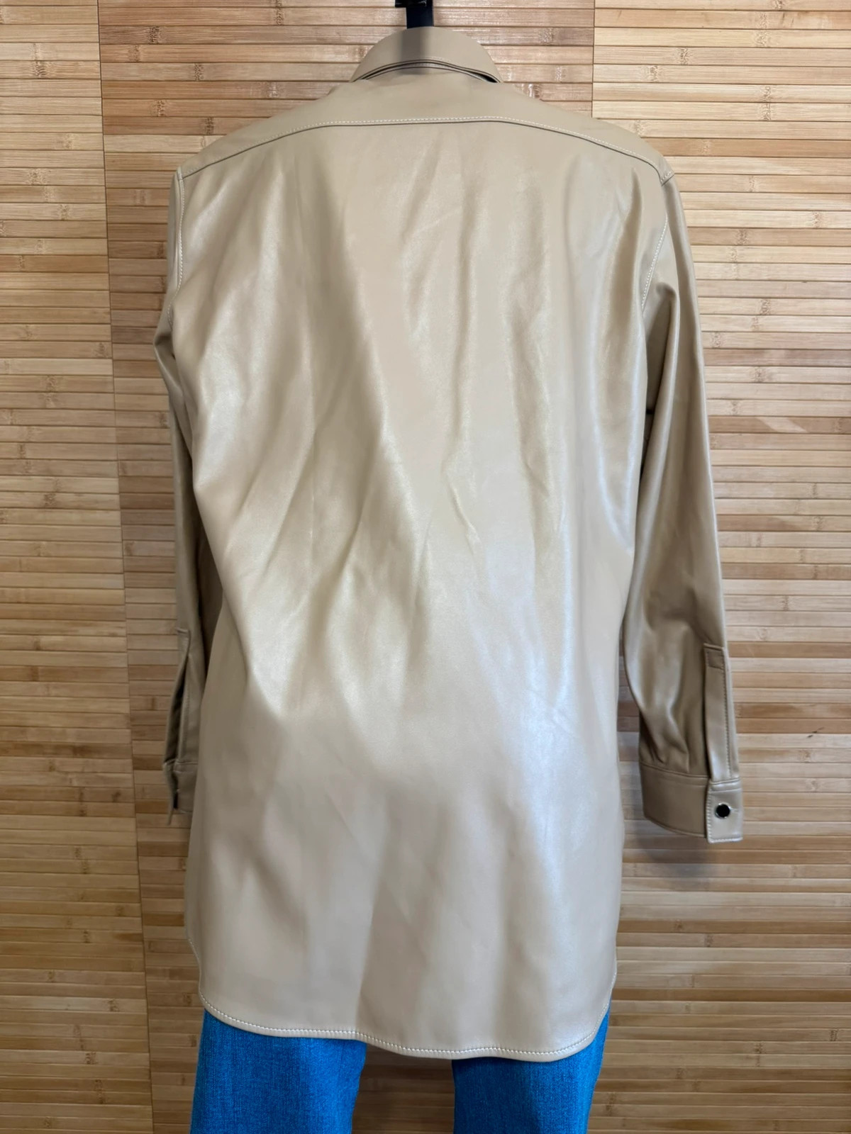 Chaqueta sobrecamisa polipiel color beige de Just cavalli talla 42 😍 – Just Cavalli – taille XL / 42 / 14 5
