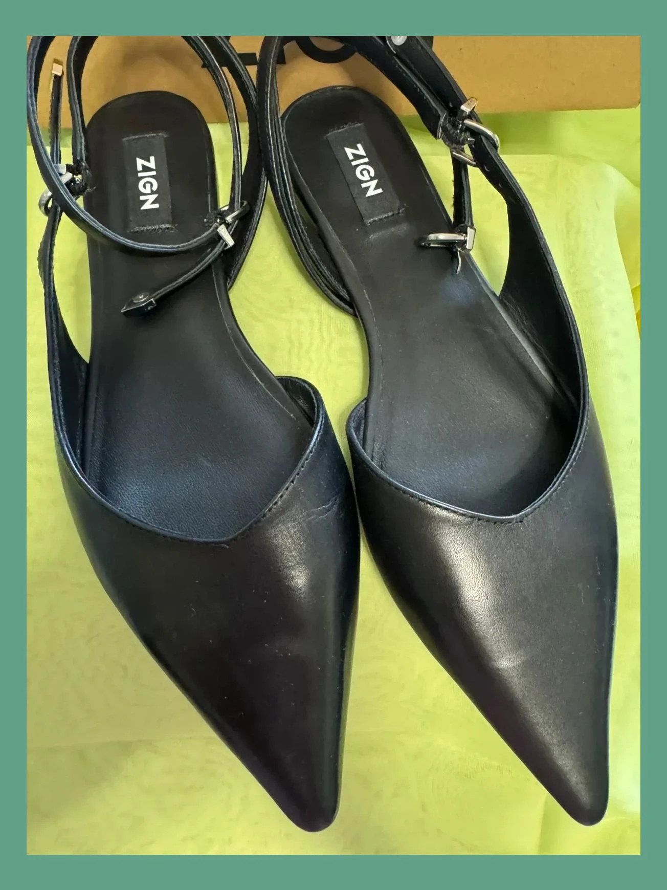 Divina manoletinas piel negras de marca Zign , talla 40 😍 – Zign – taille 40 2
