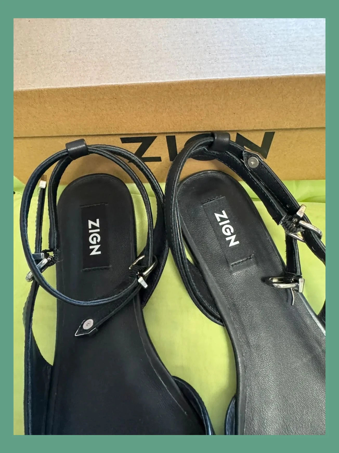 Divina manoletinas piel negras de marca Zign , talla 40 😍 – Zign – taille 40 3