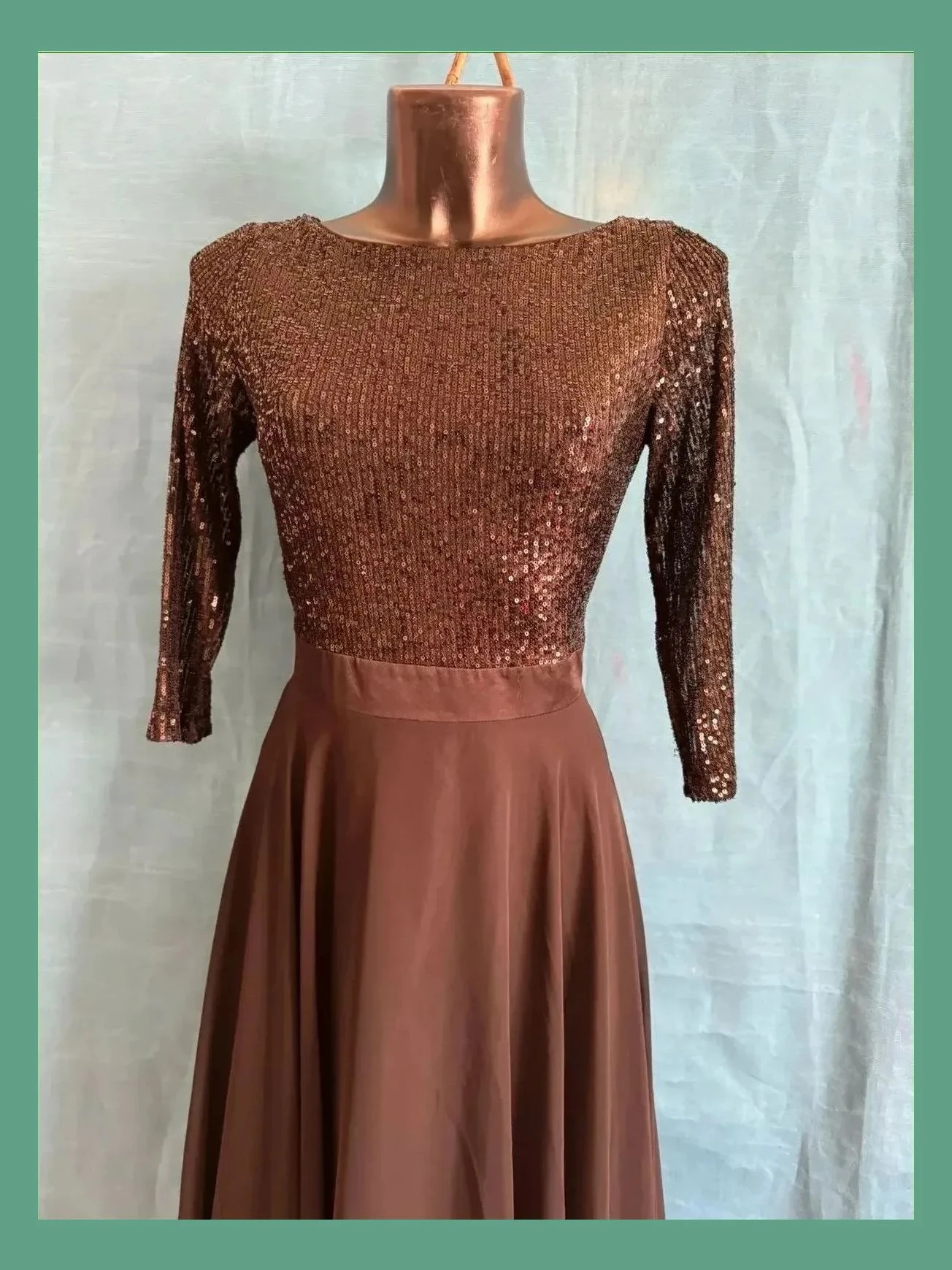 Espectacular vestido fiesta con cuerpo lentejuelas, color negro de marca Swing talla 42 😍 – Swing – taille XL / 42 / 14 3