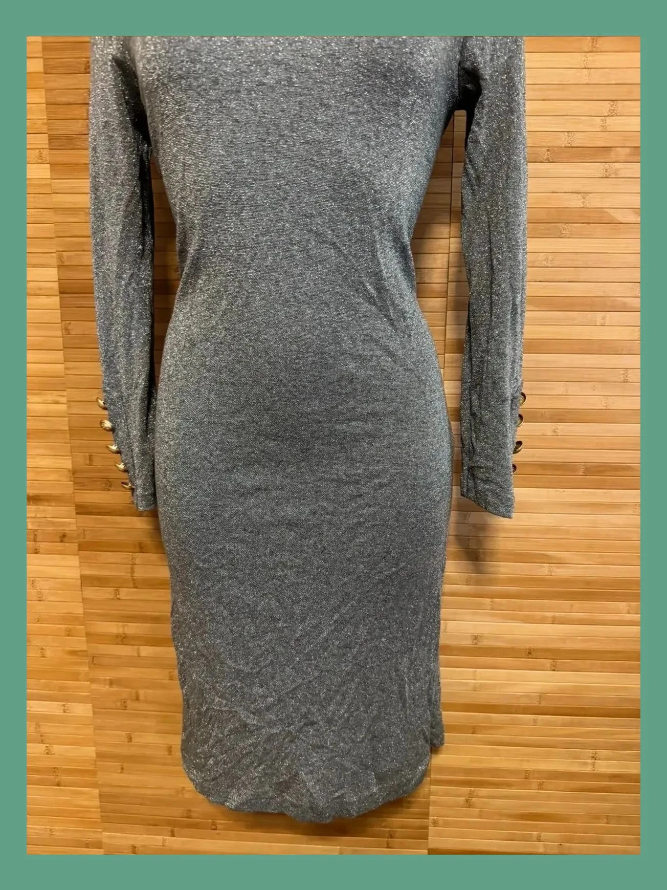Elegante vestido plateado de Carlo pascual, elástico, talla 38 😍 – Carlo Pascual – taille M / 38 / 10 2