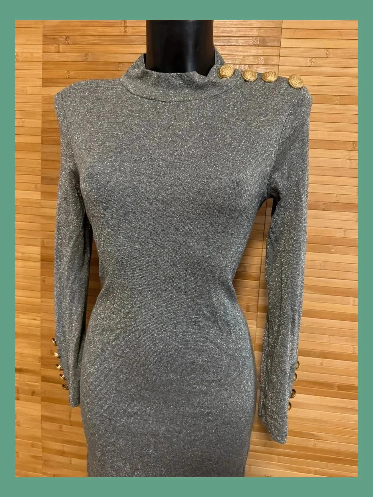 Elegante vestido plateado de Carlo pascual, elástico, talla 38 😍 – Carlo Pascual – taille M / 38 / 10 3