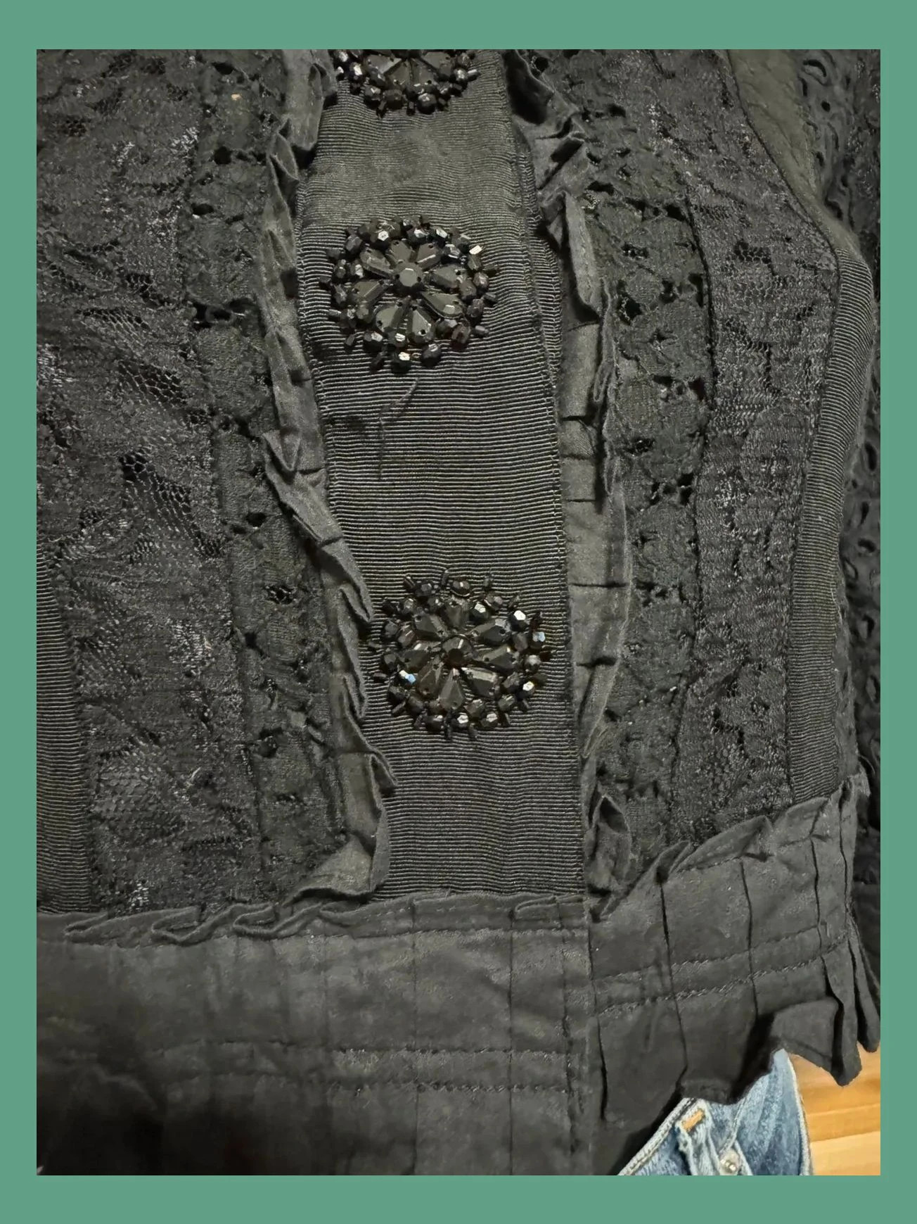 Divino blazer crop algodón bordado, marca Birger et Mikkelsen , talla 36 😍 – Day Birger et Mikkelsen – taille S / 36 / 8 3