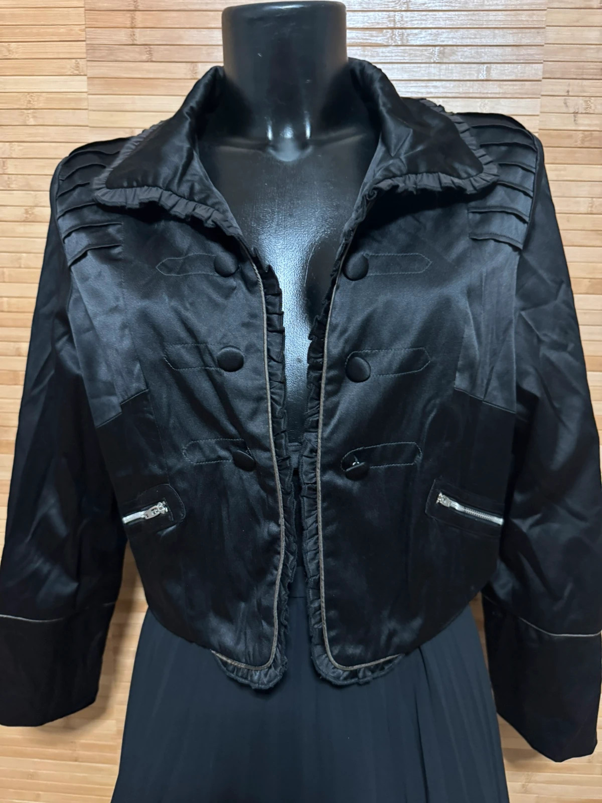 Blazer raso negro vintage talla S 😍 – Vintage – taille S / 36 / 8 2