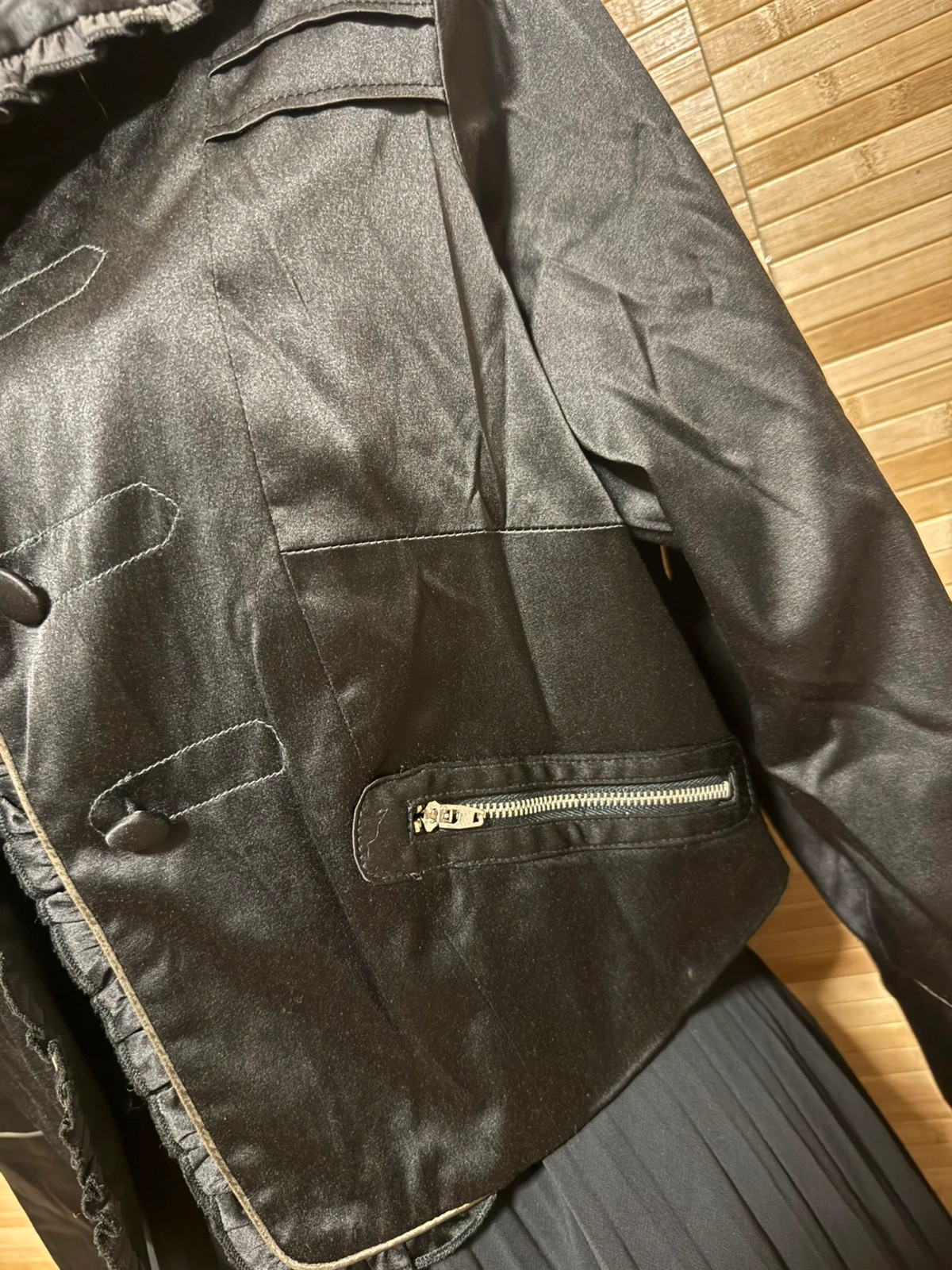 Blazer raso negro vintage talla S 😍 – Vintage – taille S / 36 / 8 4