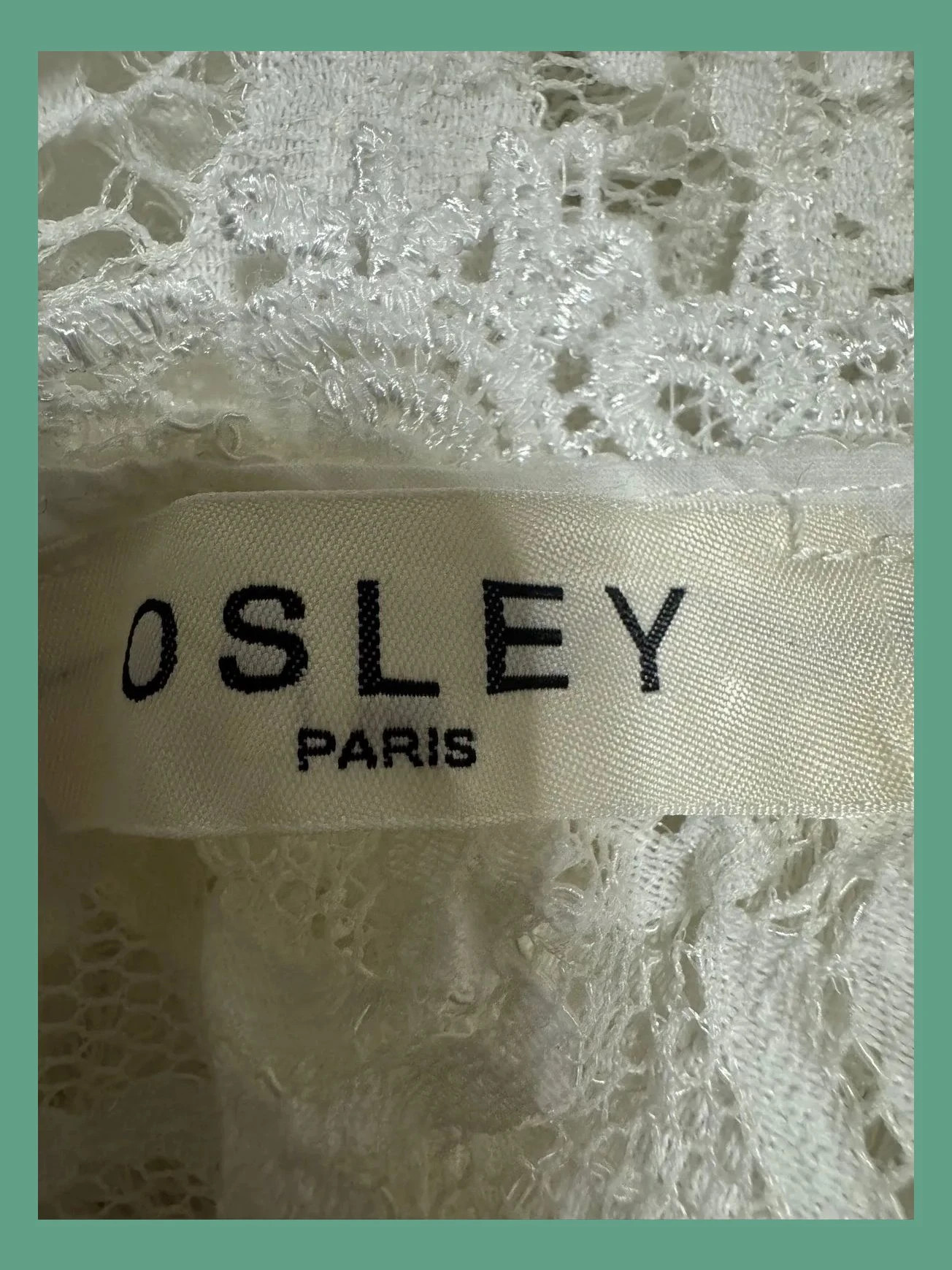 Divina blusa encaje talla S 😍 – Osley – taille S / 36 / 8 5