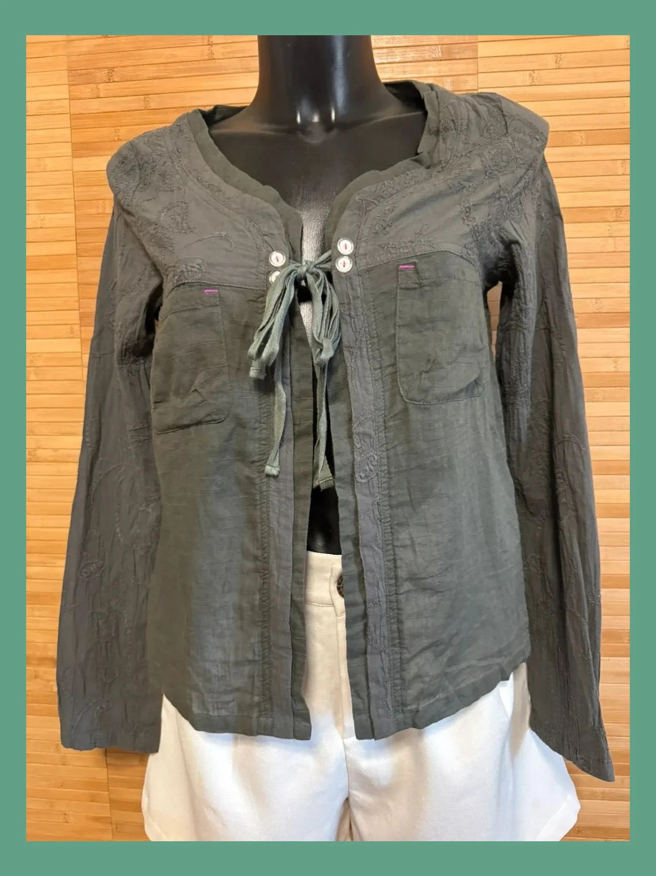 Camisa abierta de algodón talla L 😍 – langlisidan – taille L / 40 / 12 2
