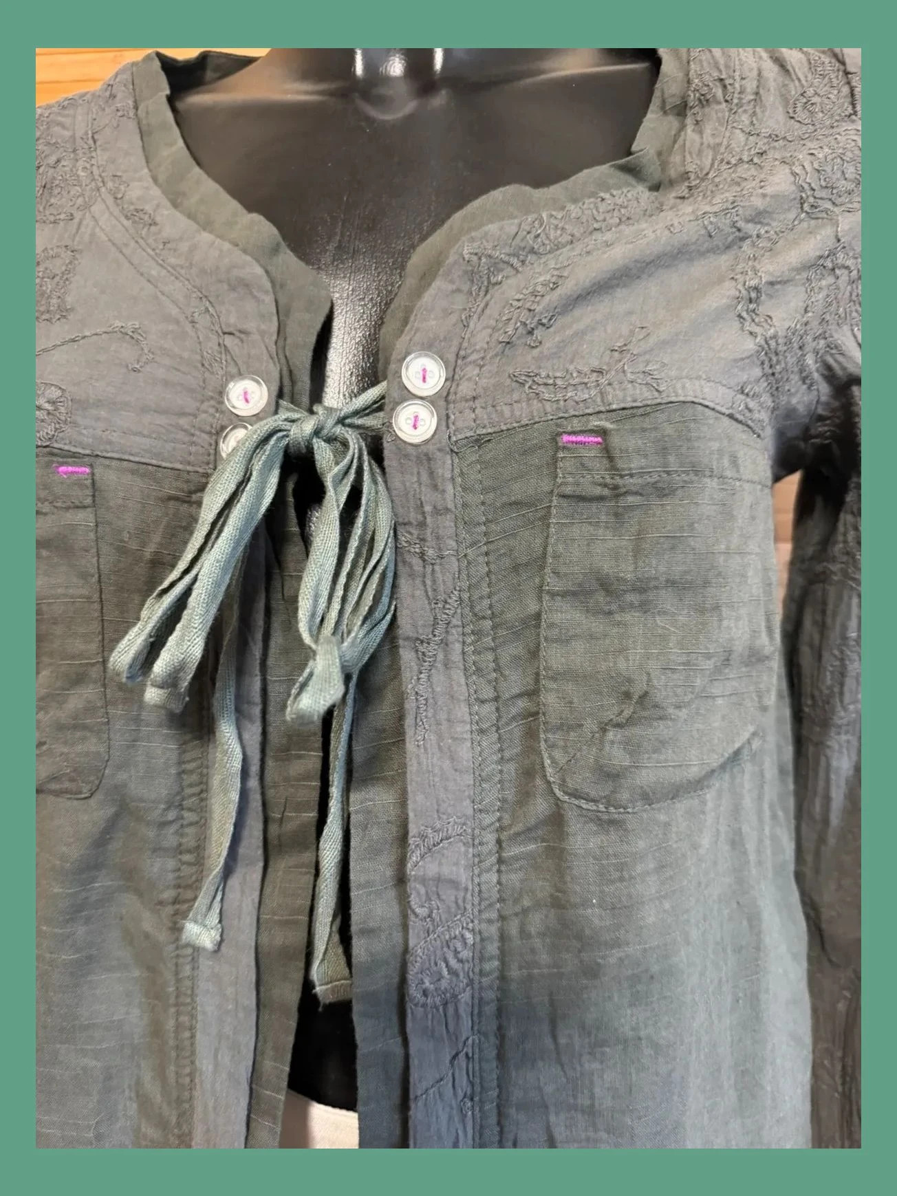 Camisa abierta de algodón talla L 😍 – langlisidan – taille L / 40 / 12 3