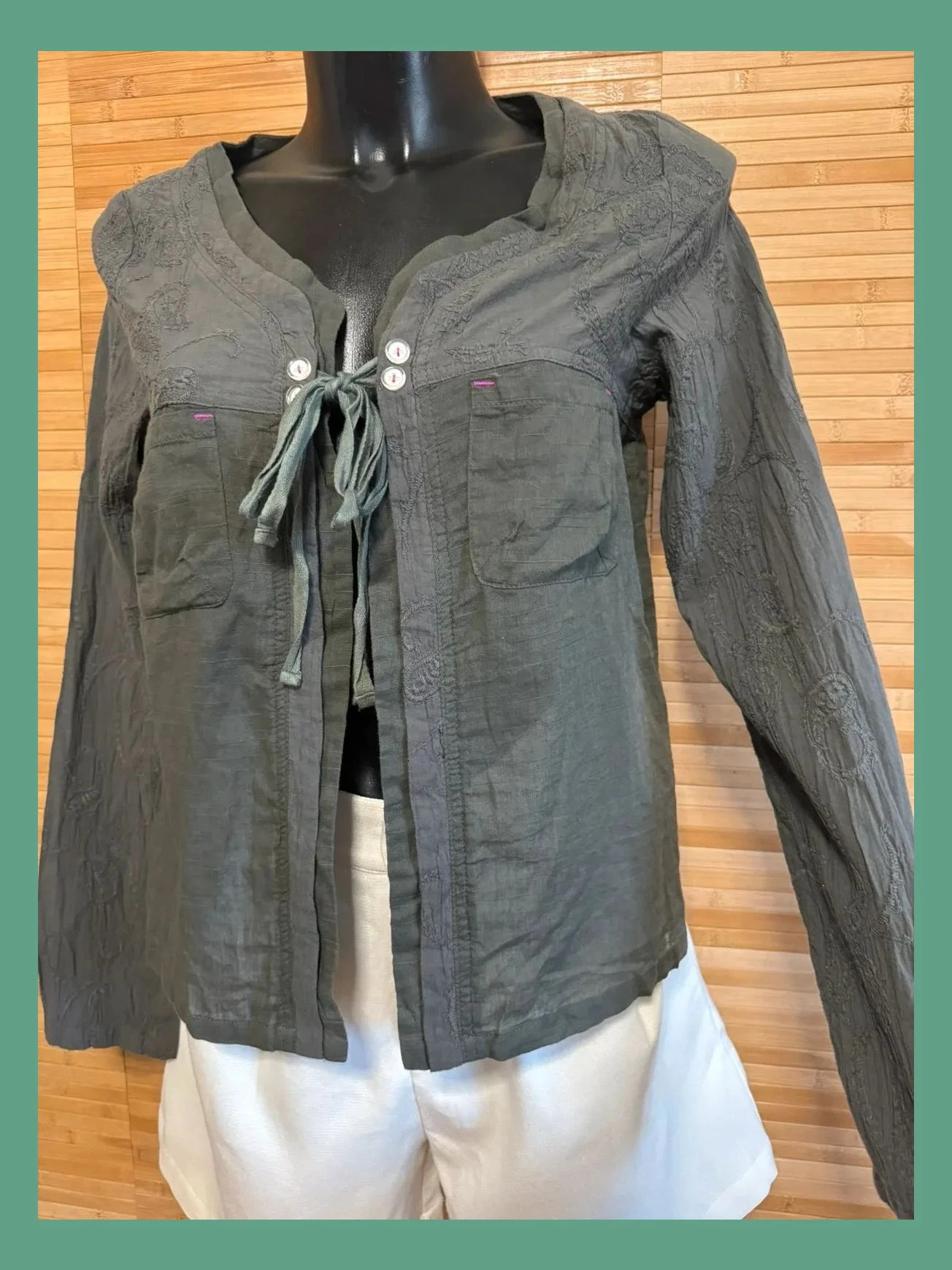 Camisa abierta de algodón talla L 😍 – langlisidan – taille L / 40 / 12 4