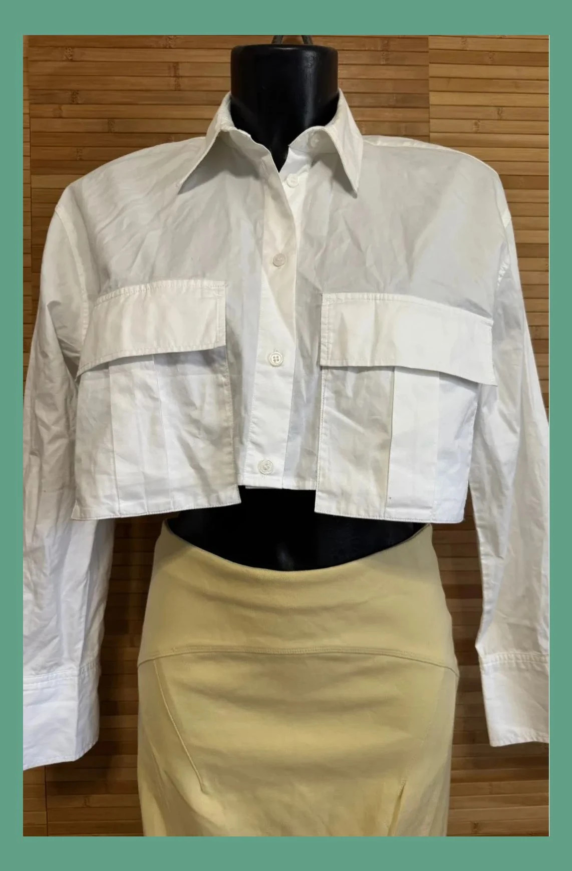 Camisa algodón crop de Zara , talla S 😍 – Zara – taille S / 36 / 8 2