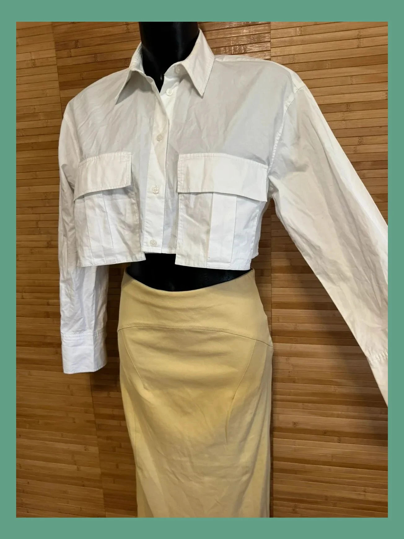 Camisa algodón crop de Zara , talla S 😍 – Zara – taille S / 36 / 8 4