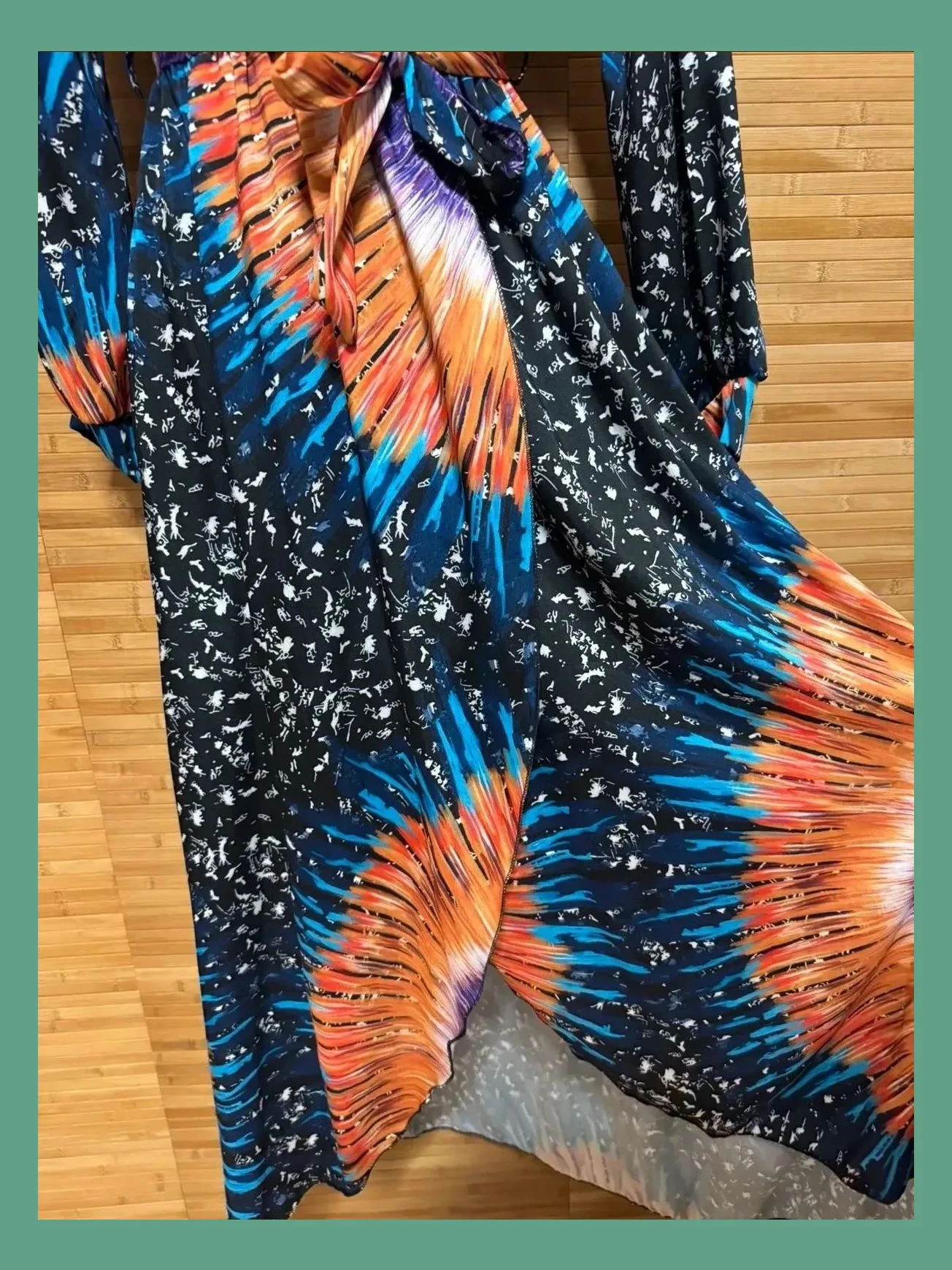 Vestido largo cruzado con cinturón talla única para S-M 😍 – La Boutique – taille Taille unique 4
