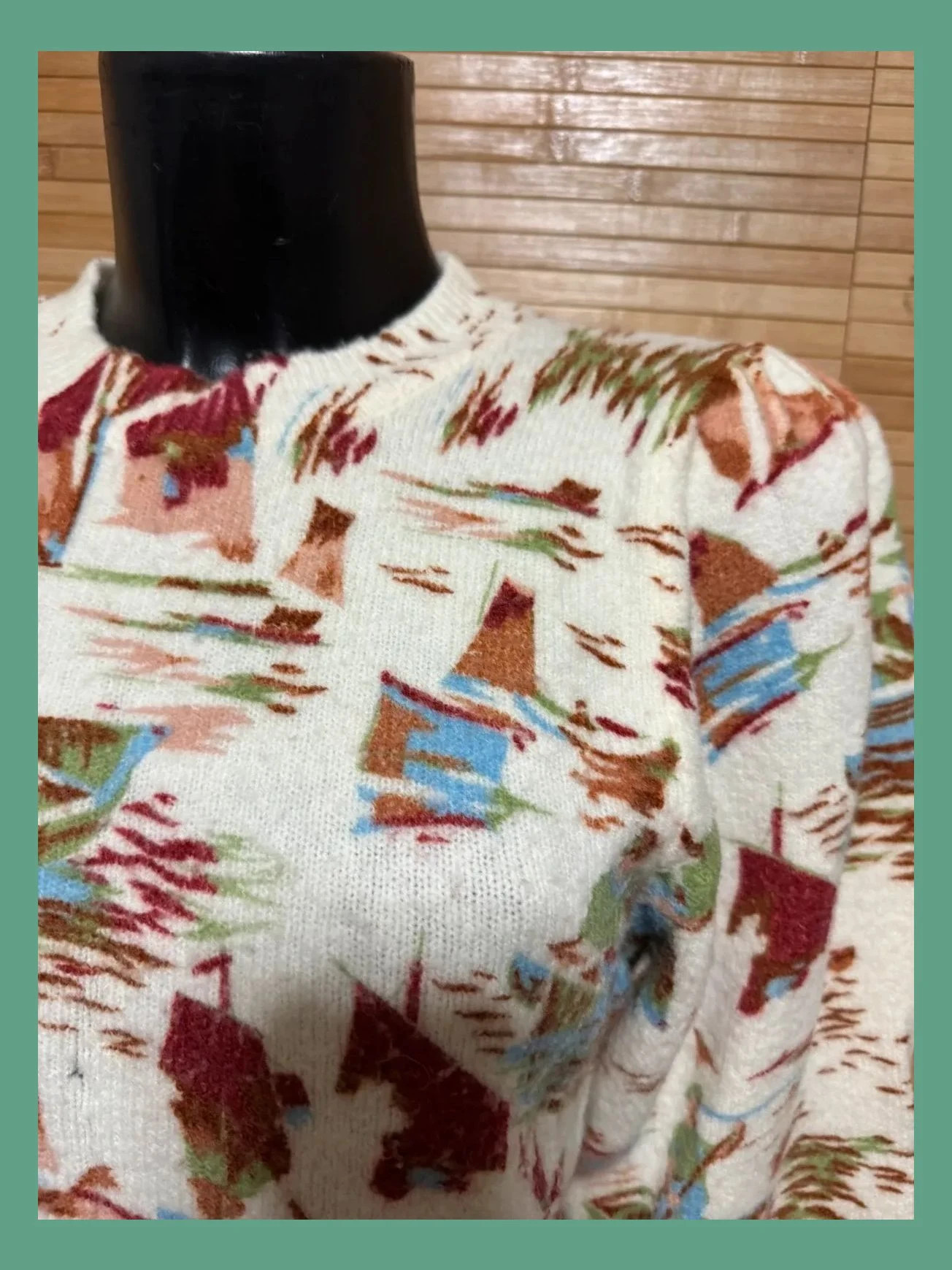 Jersey estampado Zara talla M 😍 – Zara – taille M / 38 / 10 3
