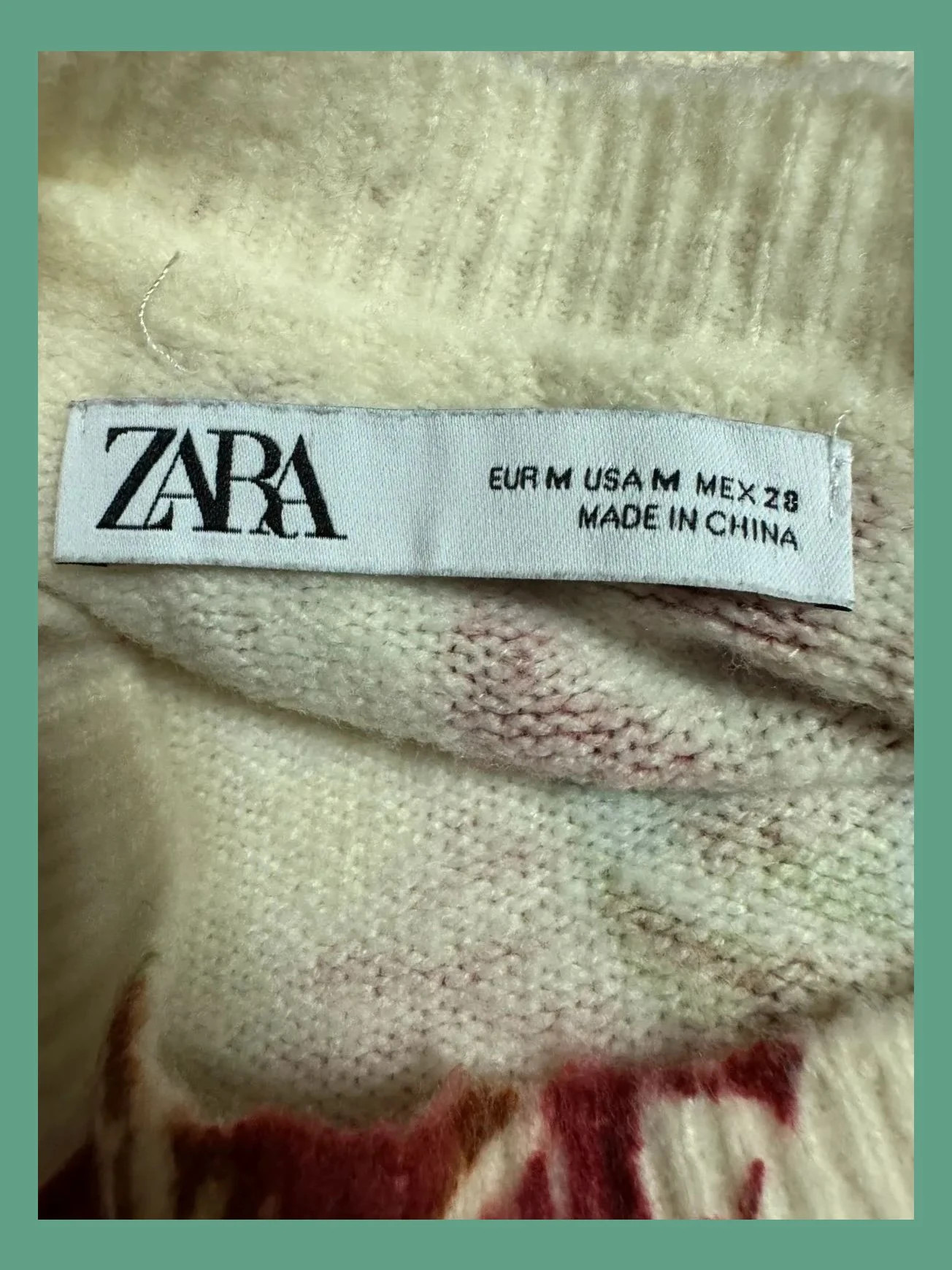 Jersey estampado Zara talla M 😍 – Zara – taille M / 38 / 10 4