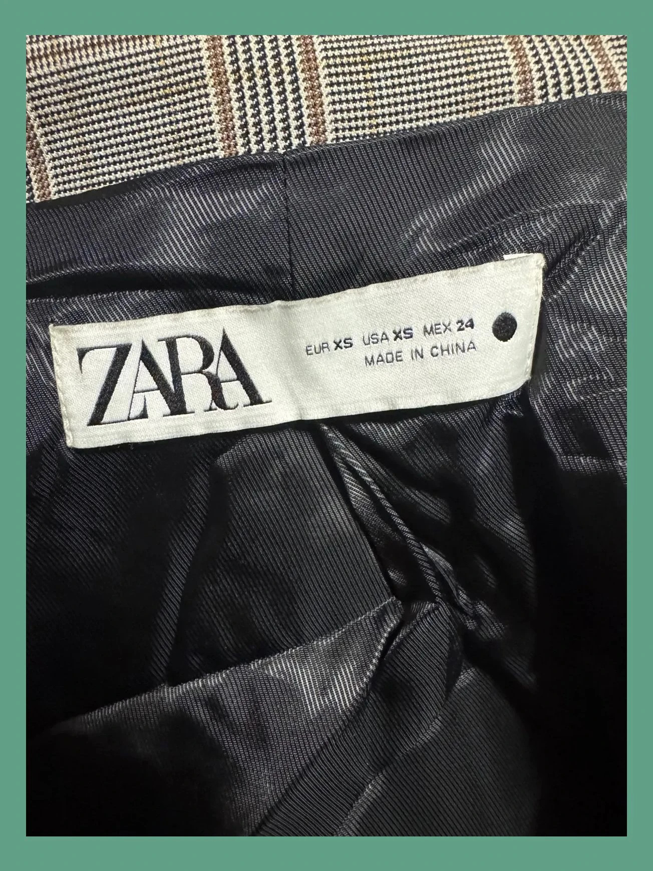 Divino blazer cuadros de Zara , talla XS 😍 – Zara – taille XS / 34 / 6 4