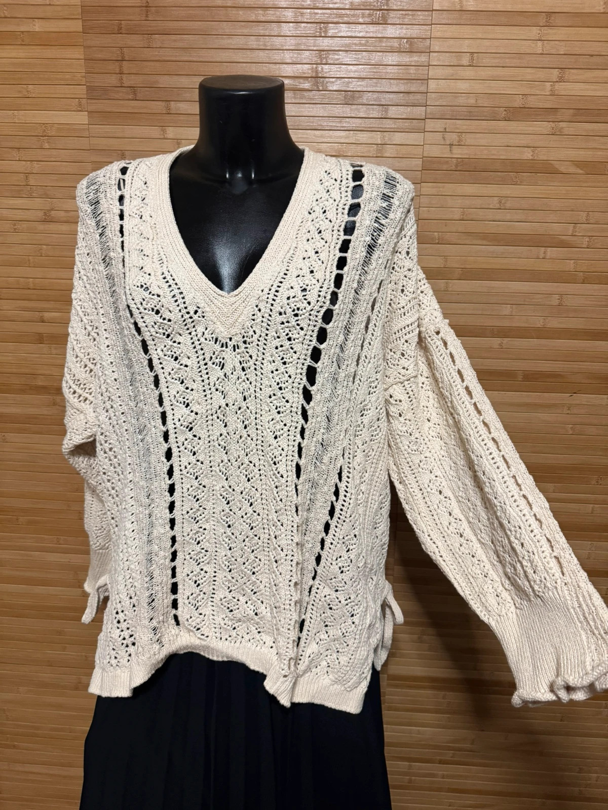 Divino jersey largo oversize calado de Zara talla M/L 😍 – Zara – taille M / 38 / 10 2