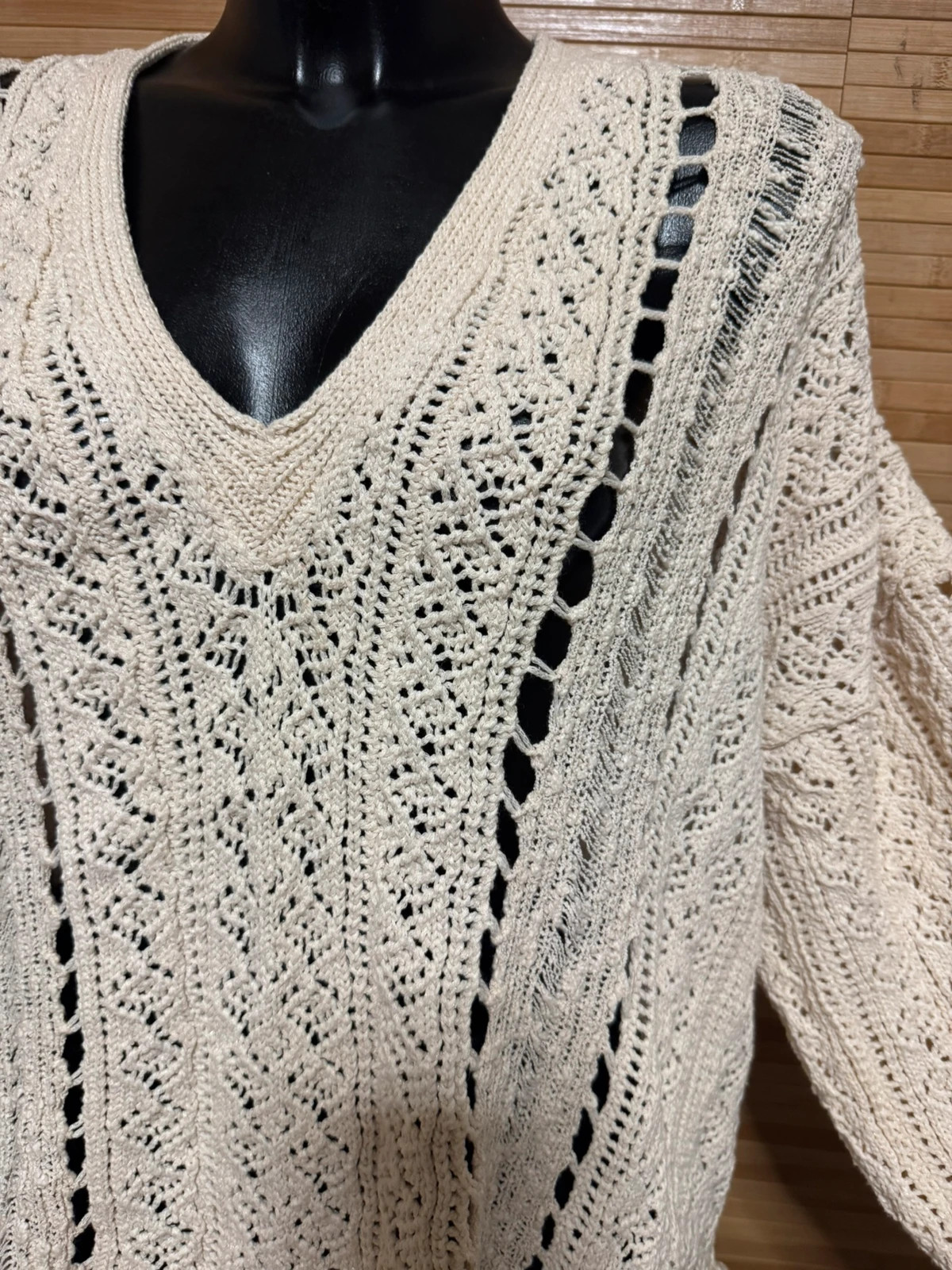 Divino jersey largo oversize calado de Zara talla M/L 😍 – Zara – taille M / 38 / 10 3
