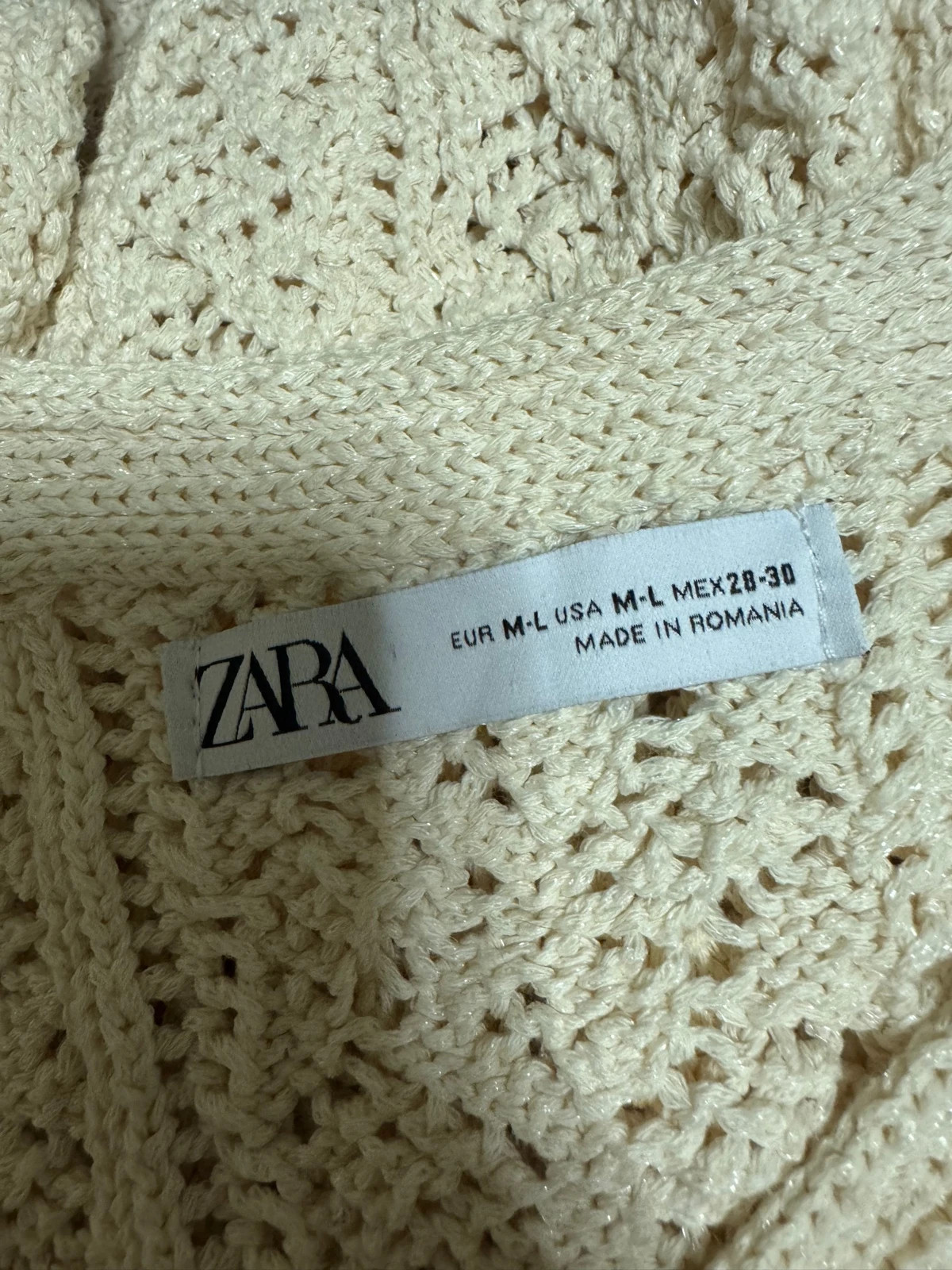 Divino jersey largo oversize calado de Zara talla M/L 😍 – Zara – taille M / 38 / 10 4