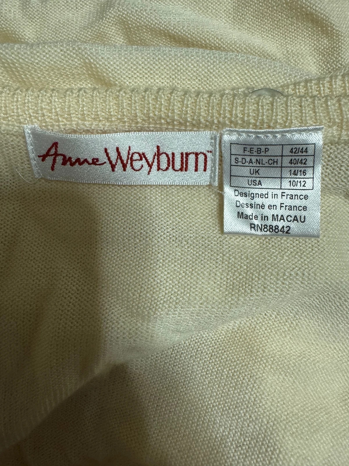 Divino cárdigan vintage 50% lana de Anne Weyburn talla 42 😍 – Anne Weyburn – taille XL / 42 / 14 4