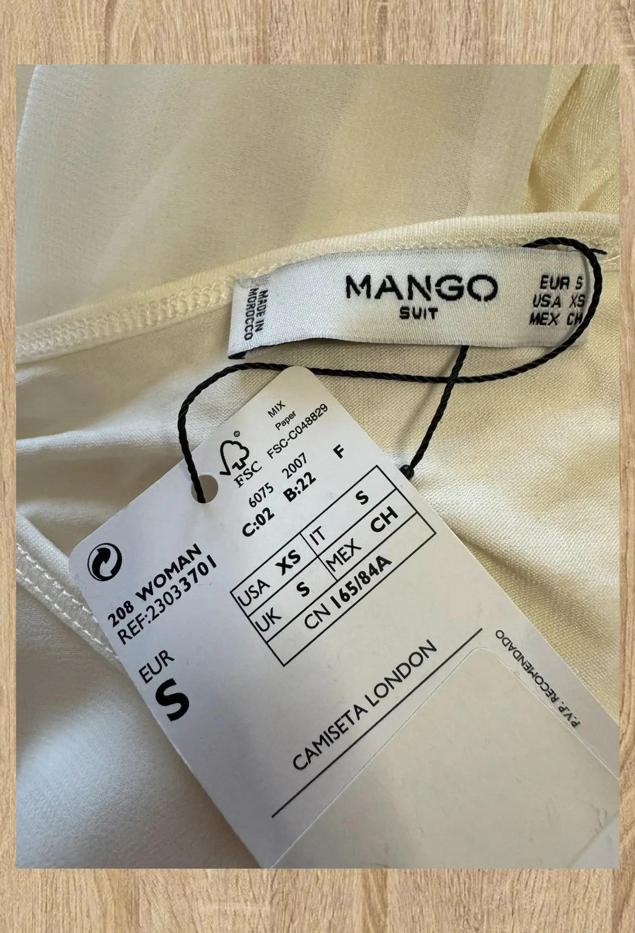 Blusa blanca de mango talla S 😍 – Mango – taille S / 36 / 8 5