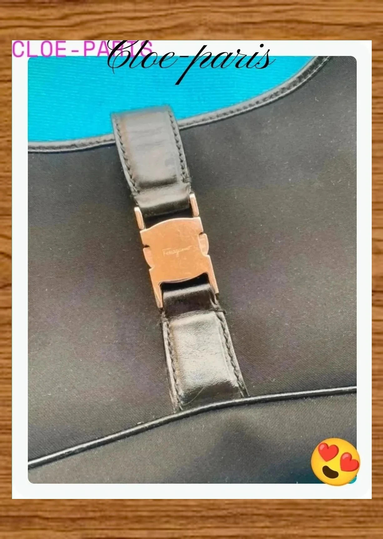 Bolso de mano vintage lona y piel , de Salvatore Ferragamo 😍 – Salvatore Ferragamo 3