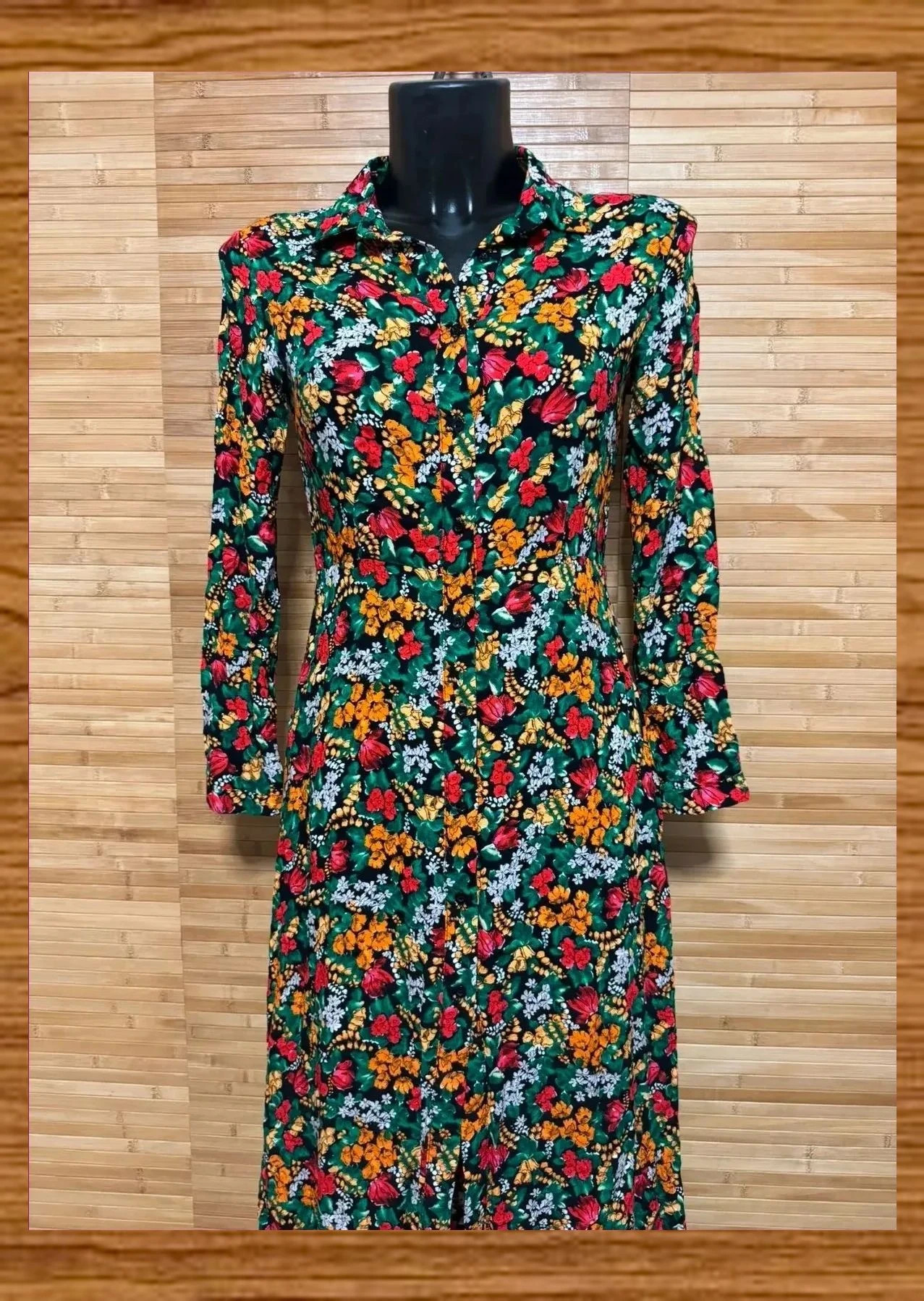 Divino vestido largo estampado flores de tela viscosa talla S 😍 – La Boutique – taille S / 36 / 8 3