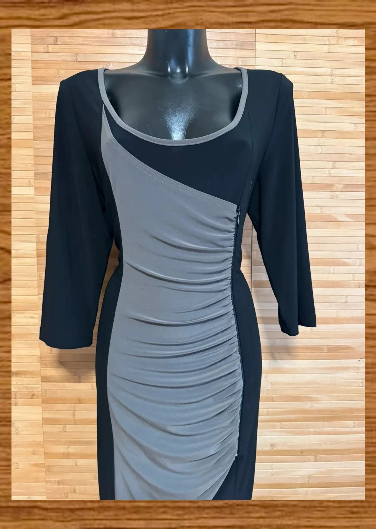 Divino vestido midi de Joseph Ribkoff , talla 48 , elástico 😍 – Joseph Ribkoff – taille 4XL / 48 / 20 3