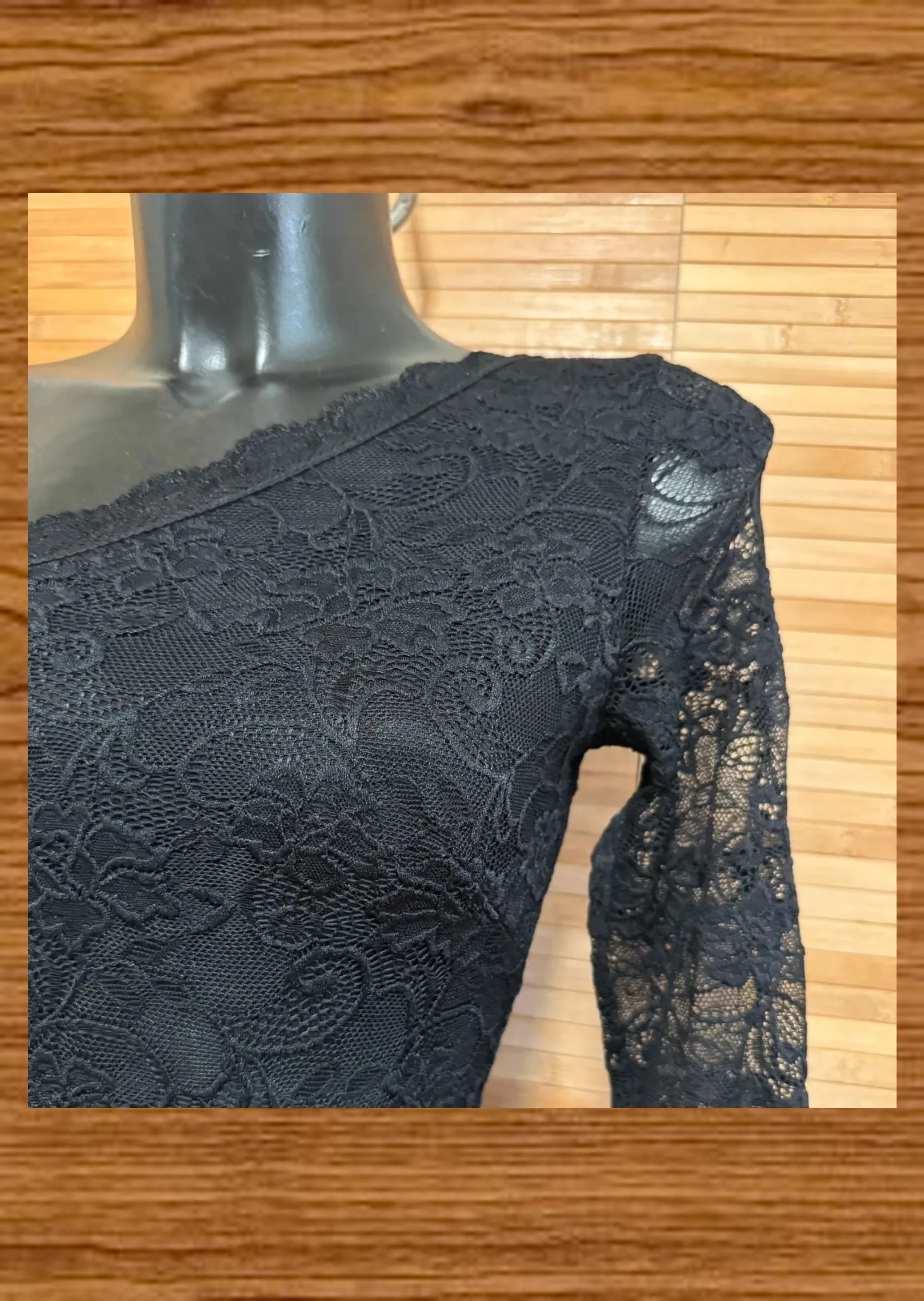Espectacular vestido negro largo de encaje elástico, marca Miusol talla S 😍 – Miusol – taille S / 36 / 8 5