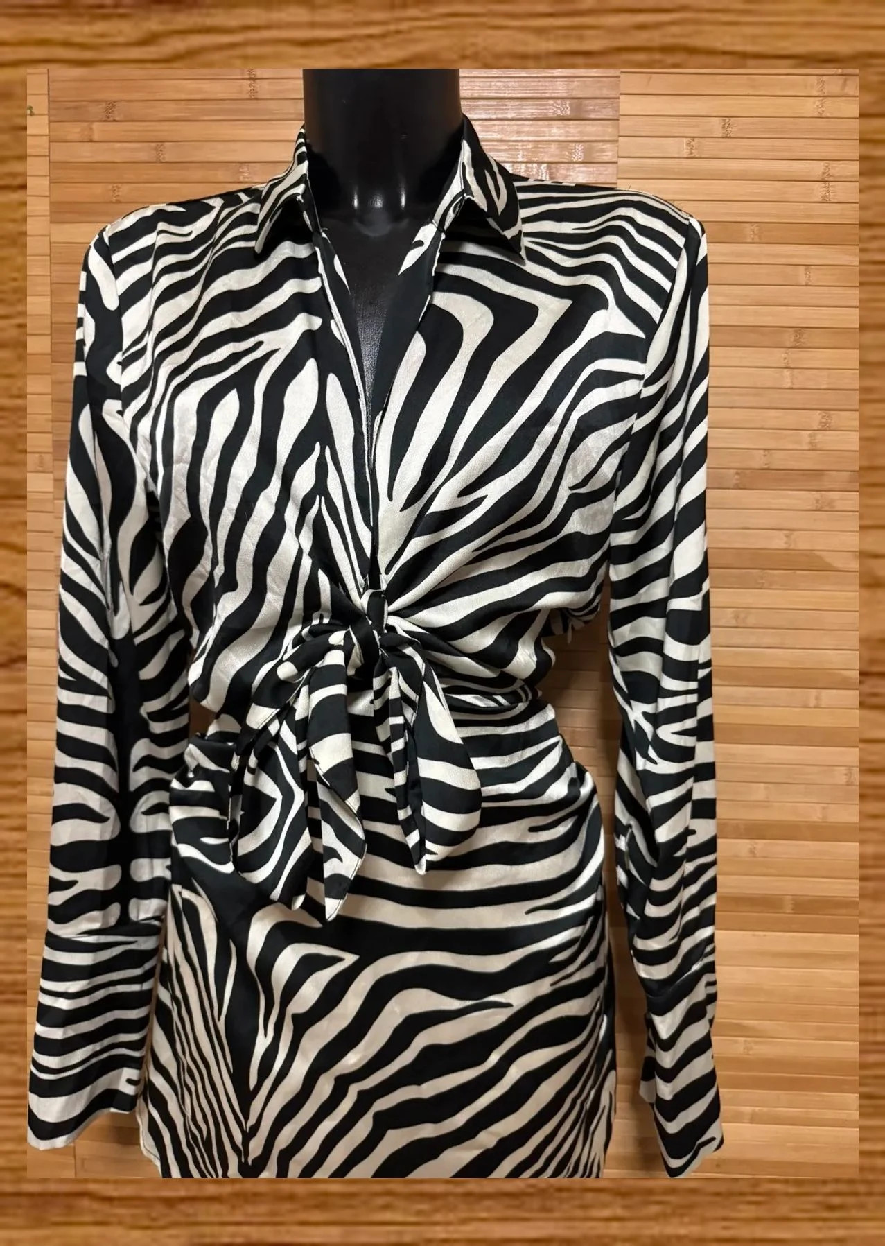 Vestido satinado estampado zebra de Gina tricot talla 38 😍 – Gina Tricot – taille M / 38 / 10 3