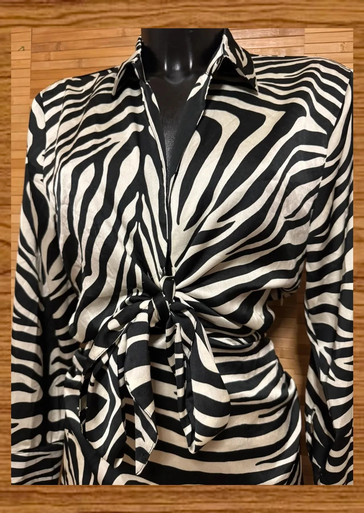 Vestido satinado estampado zebra de Gina tricot talla 38 😍 – Gina Tricot – taille M / 38 / 10 4