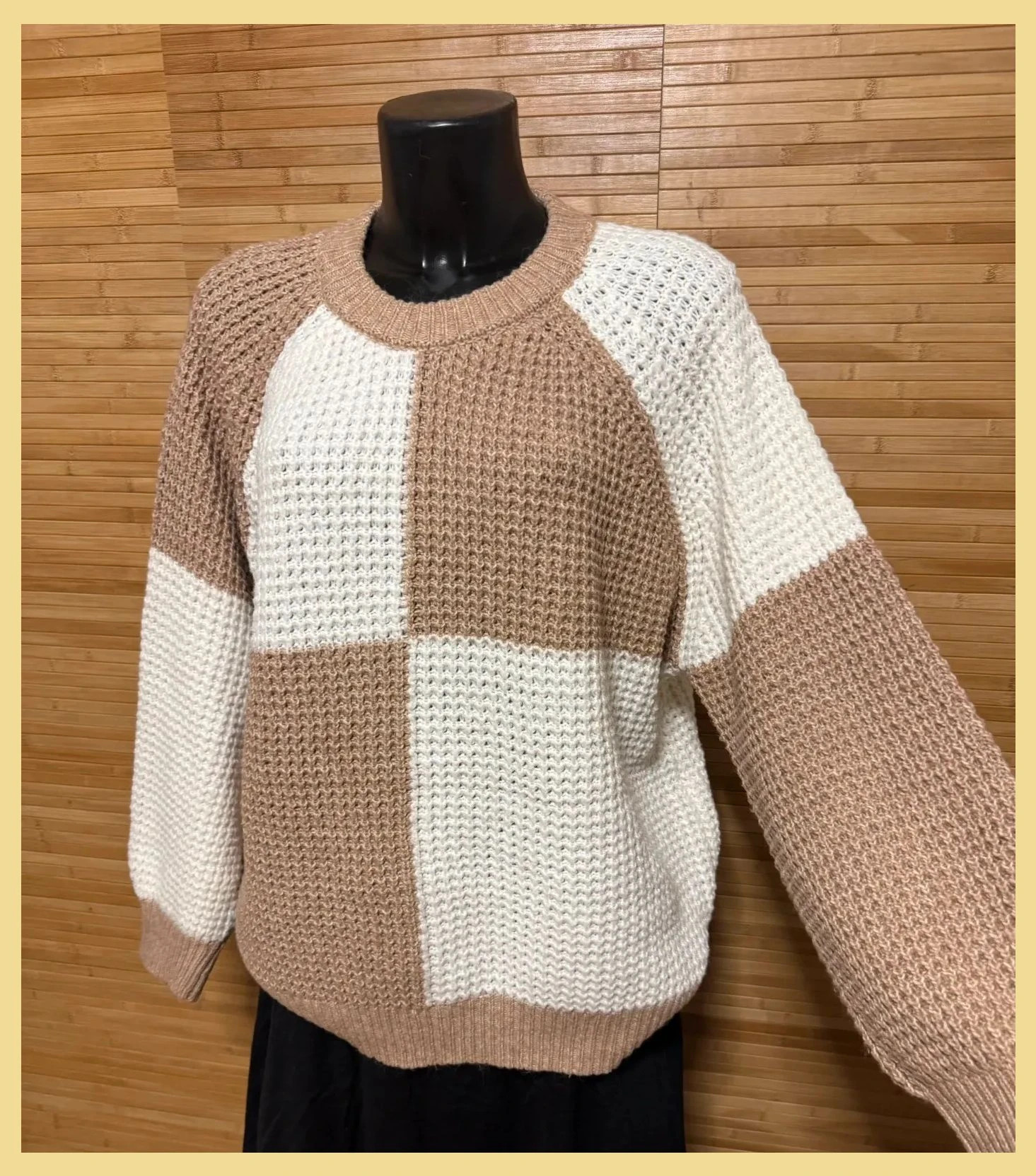 Divino jersey bicolor de mango , talla XXL 😍 – Mango – taille XXL / 44 / 16 3