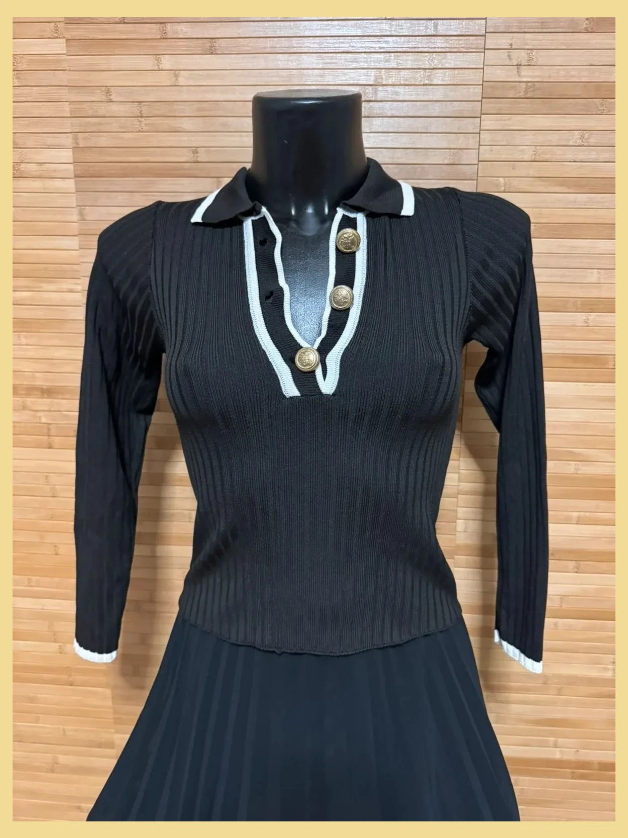 Jersey punto bicolor talla S 😍
