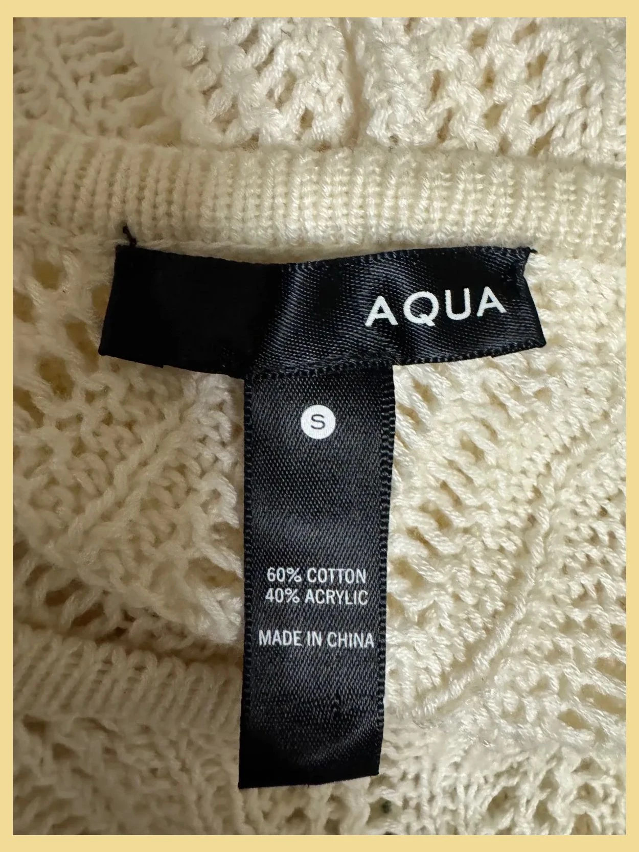 Divino jersey calado espalda abierta de marca Agua talla S 😍 – Aqua – taille S / 36 / 8 5