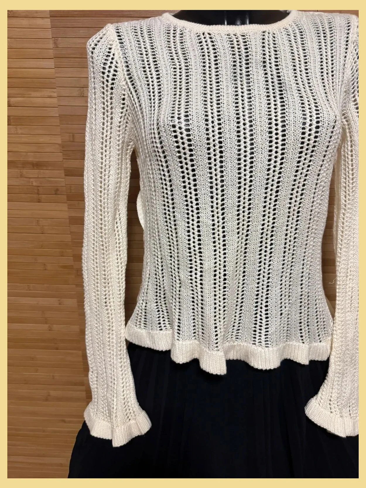 Divino jersey calado espalda abierta de marca Agua talla S 😍 – Aqua – taille S / 36 / 8 2