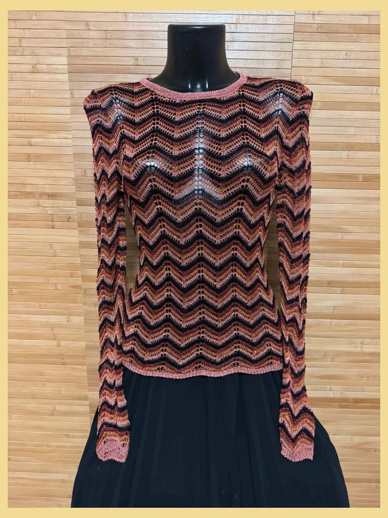 Divino jersey crochet de mango talla M 😍