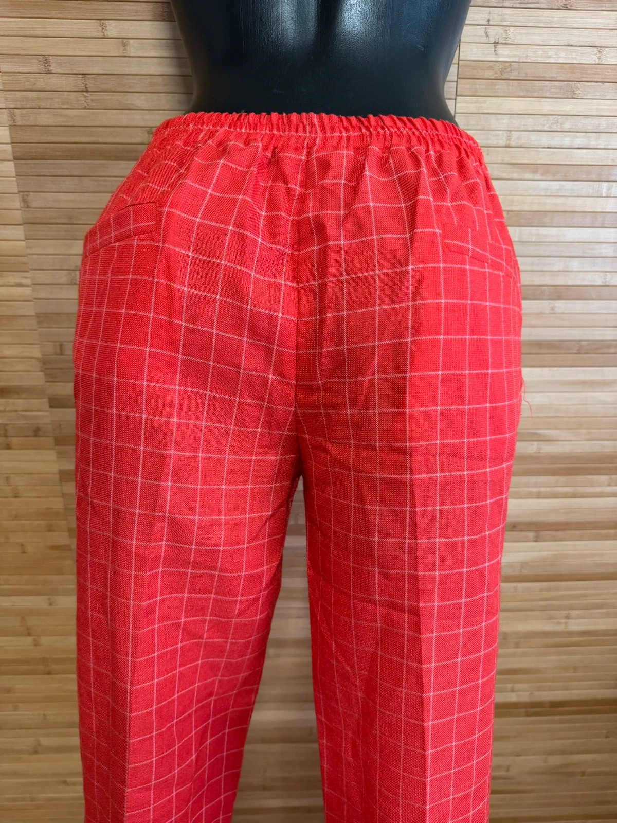 Pantalones rojos cuadros vintage talla 38 😍 – Vintage – taille M / 38 / 10 4