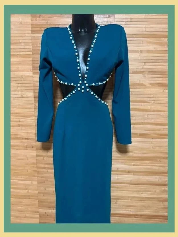 Divino vestido largo para fiesta , talla única para M , tela elástica 😍 – La Boutique – taille Taille unique 3