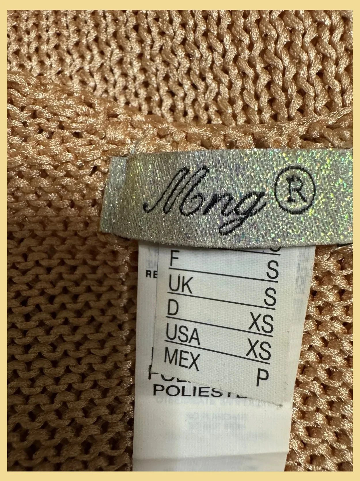 Divino crop top crochet con lentejuelas vintage de mango talla S 😍 – Mango – taille S / 36 / 8 4