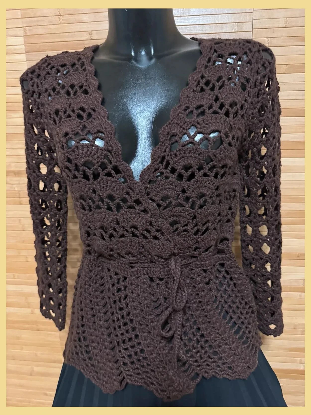 Divino jersey crochet lana , marca Sanye talla S/M 😍 – Sanye – taille S / 36 / 8 2