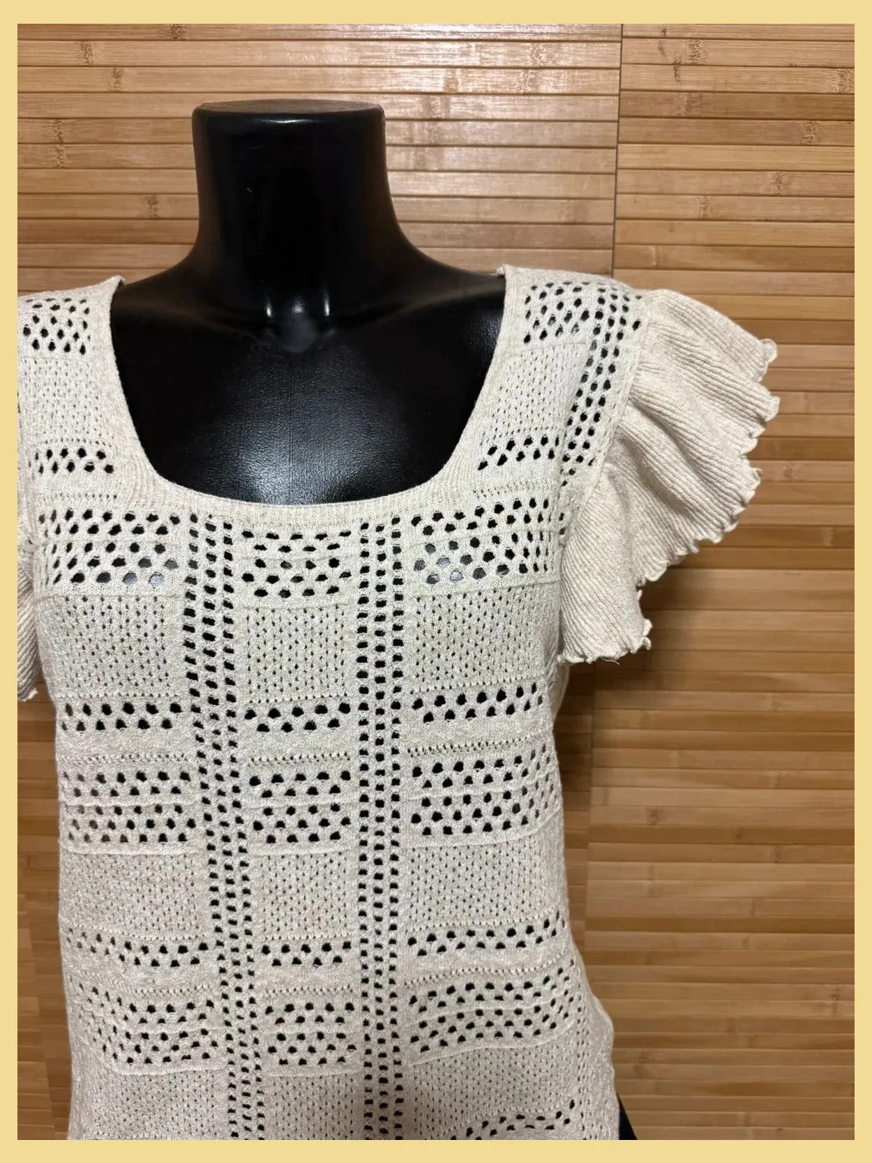 Divina blusa punto crochet de uterque talla M 😍 – Uterqüe – taille M / 38 / 10 3