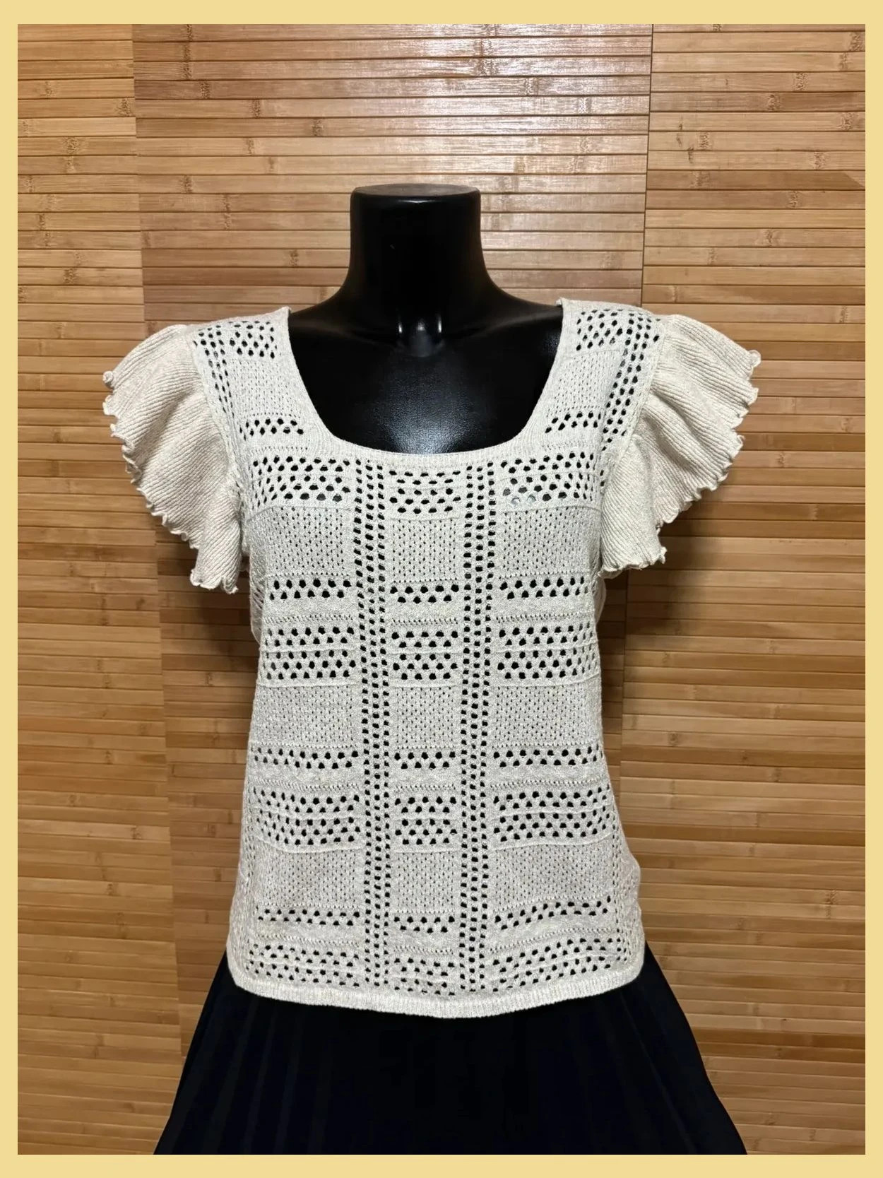 Divina blusa punto crochet de uterque talla M 😍