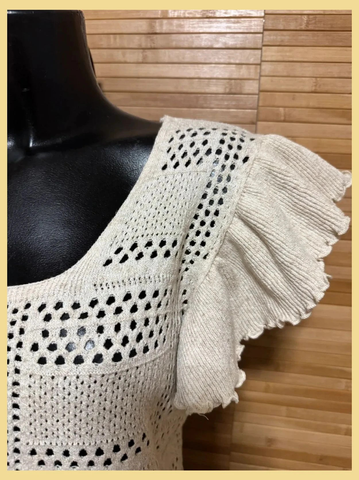 Divina blusa punto crochet de uterque talla M 😍 – Uterqüe – taille M / 38 / 10 4