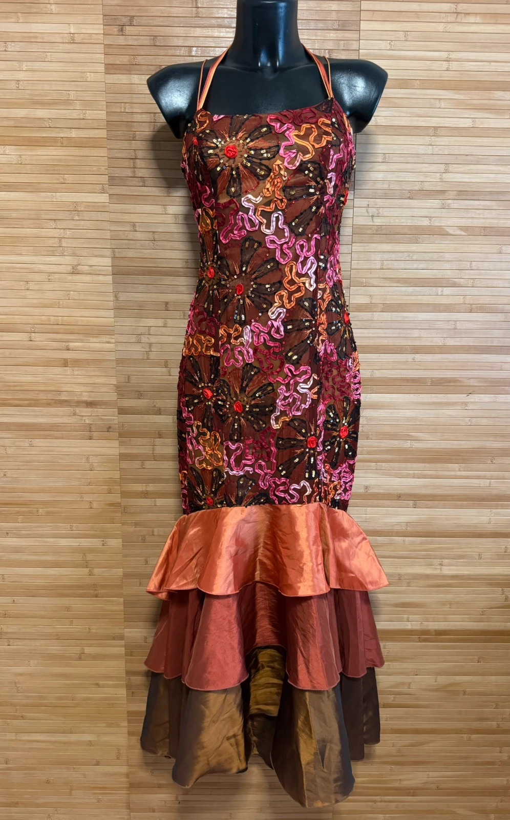 Espectacular vestido fiesta vintage marca Olimara talla 38 😍